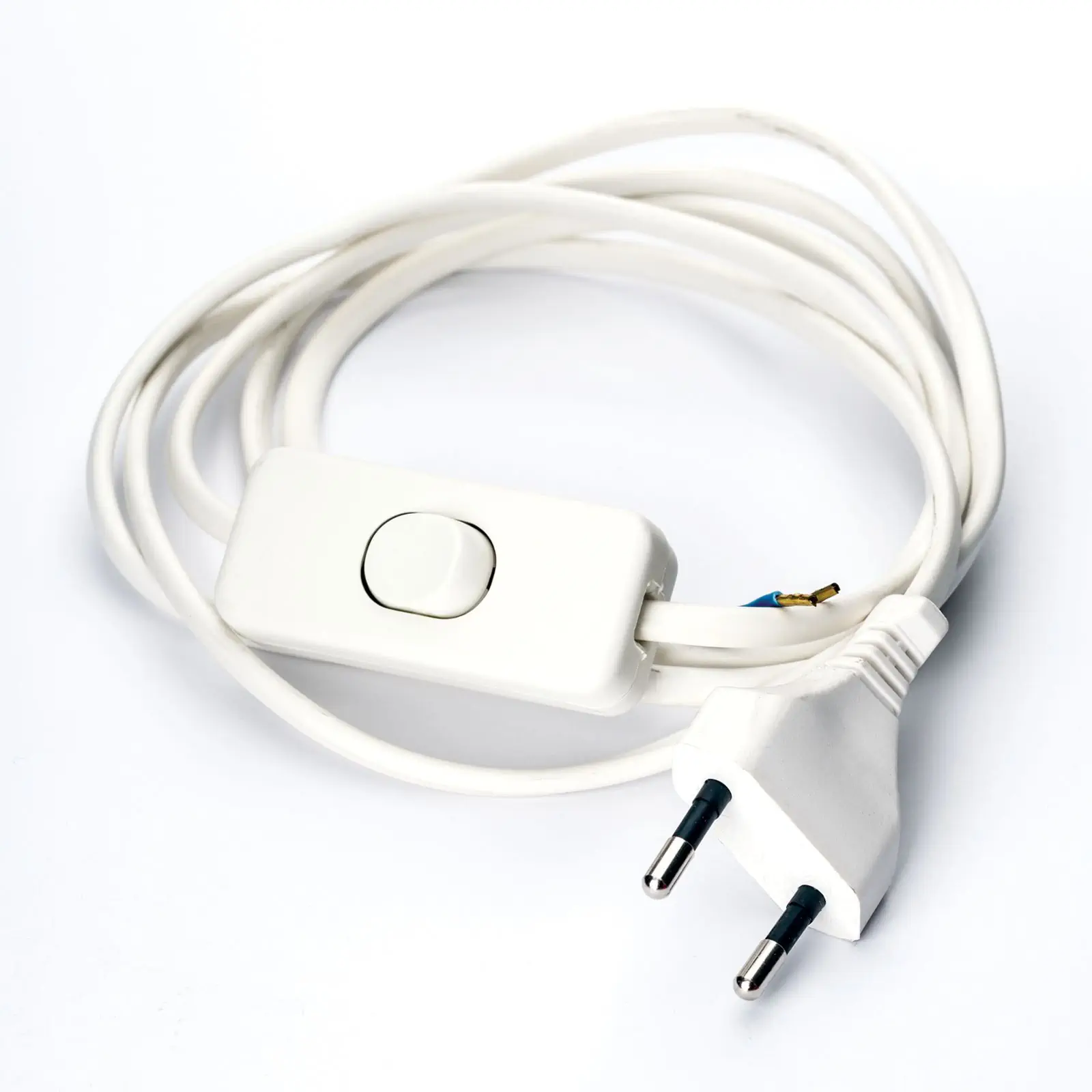 Europlug napojni kabl, 1,7 m, beli