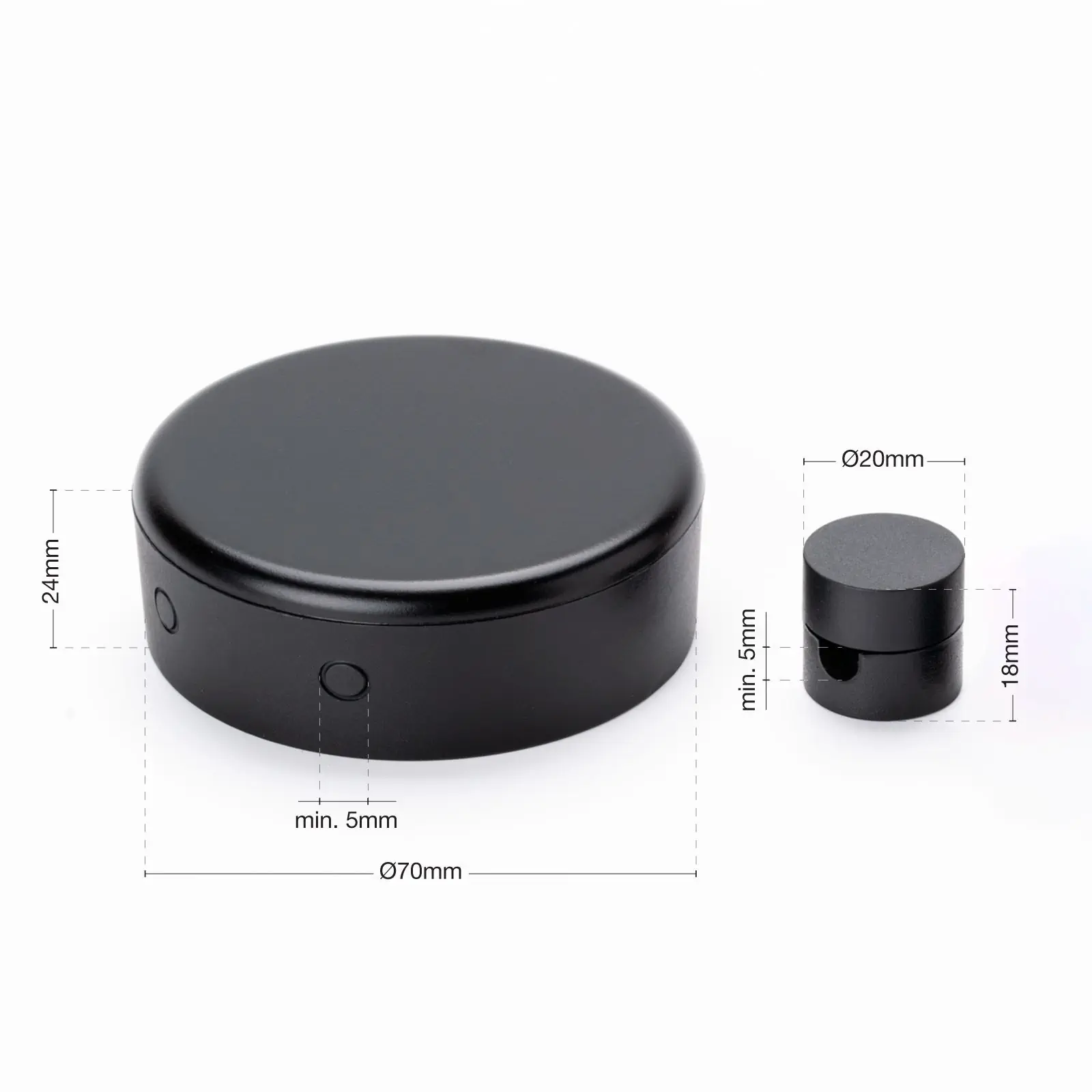 Set distributera, PVC, Ø 70 mm, crni - 4