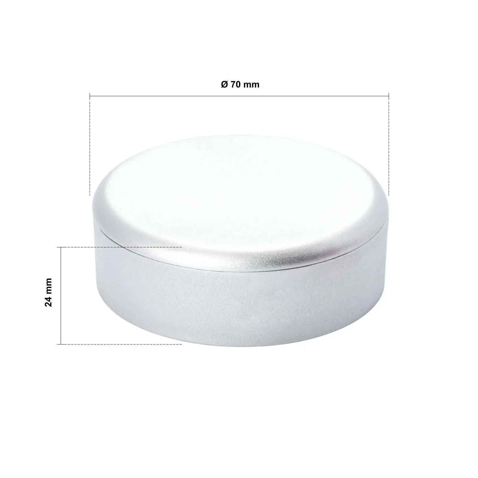 Razvodna kutija, PVC, Ø 70 mm, srebrno lakirana - 2