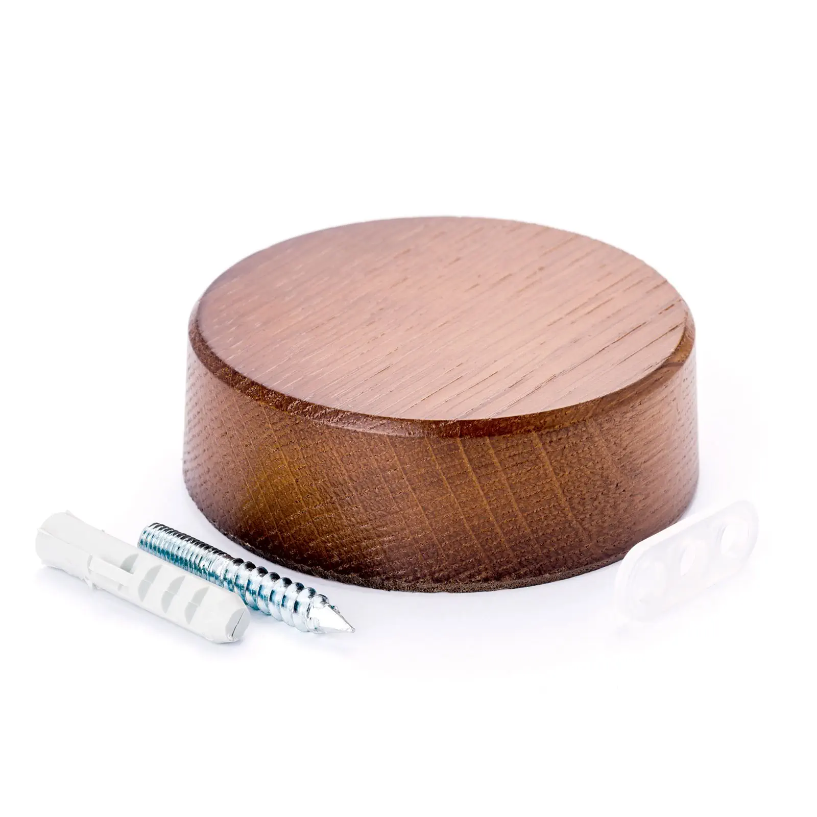 Razvodna kutija, drvo, Ø 85 mm, tamni hrast