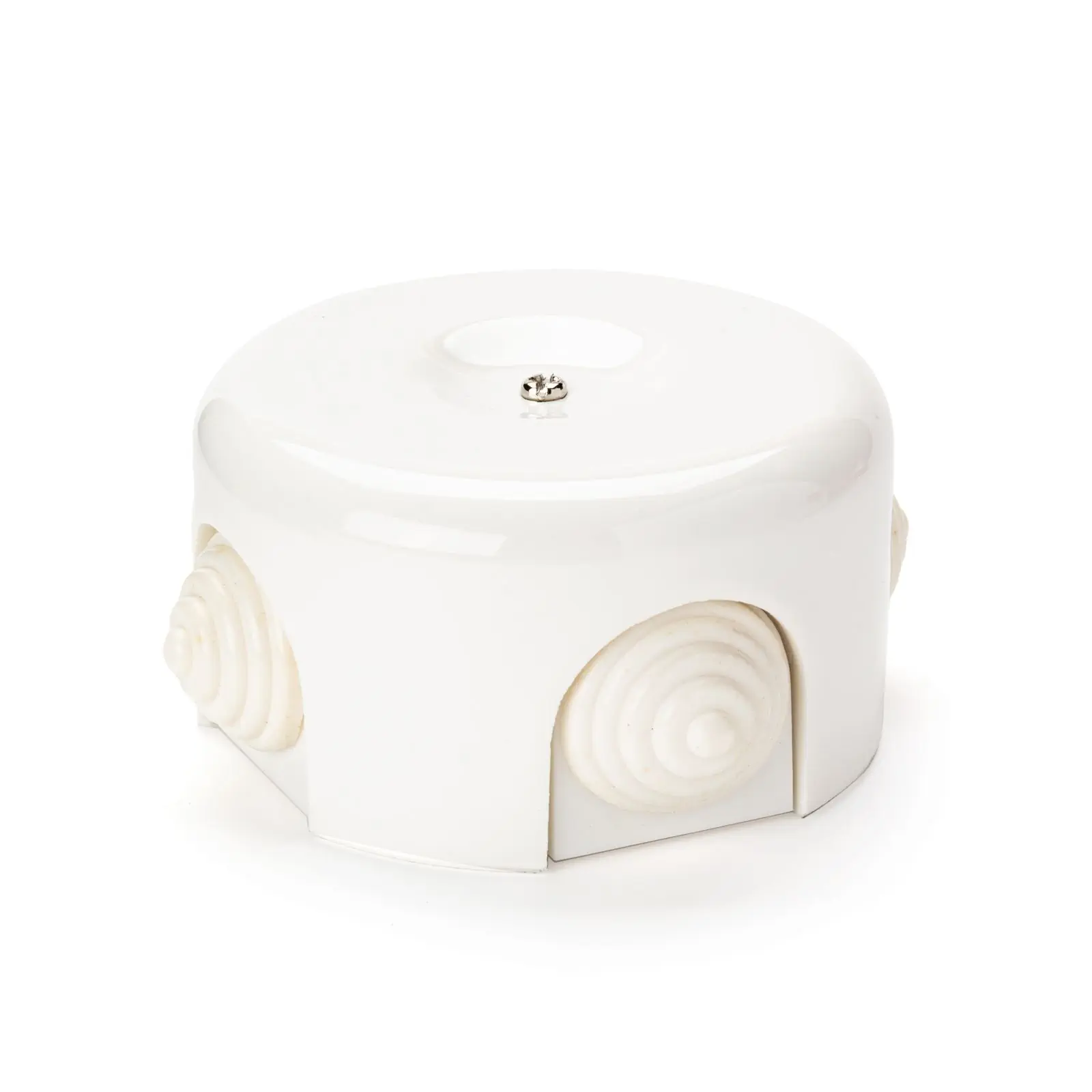 Plafonska rozeta distributera, Ø 75 mm, bela