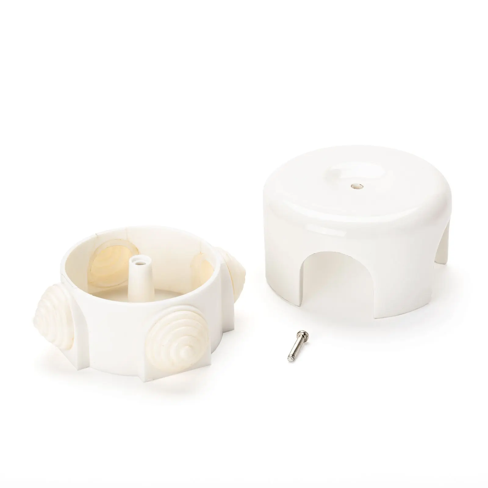 Plafonska rozeta distributera, Ø 75 mm, bela - 2