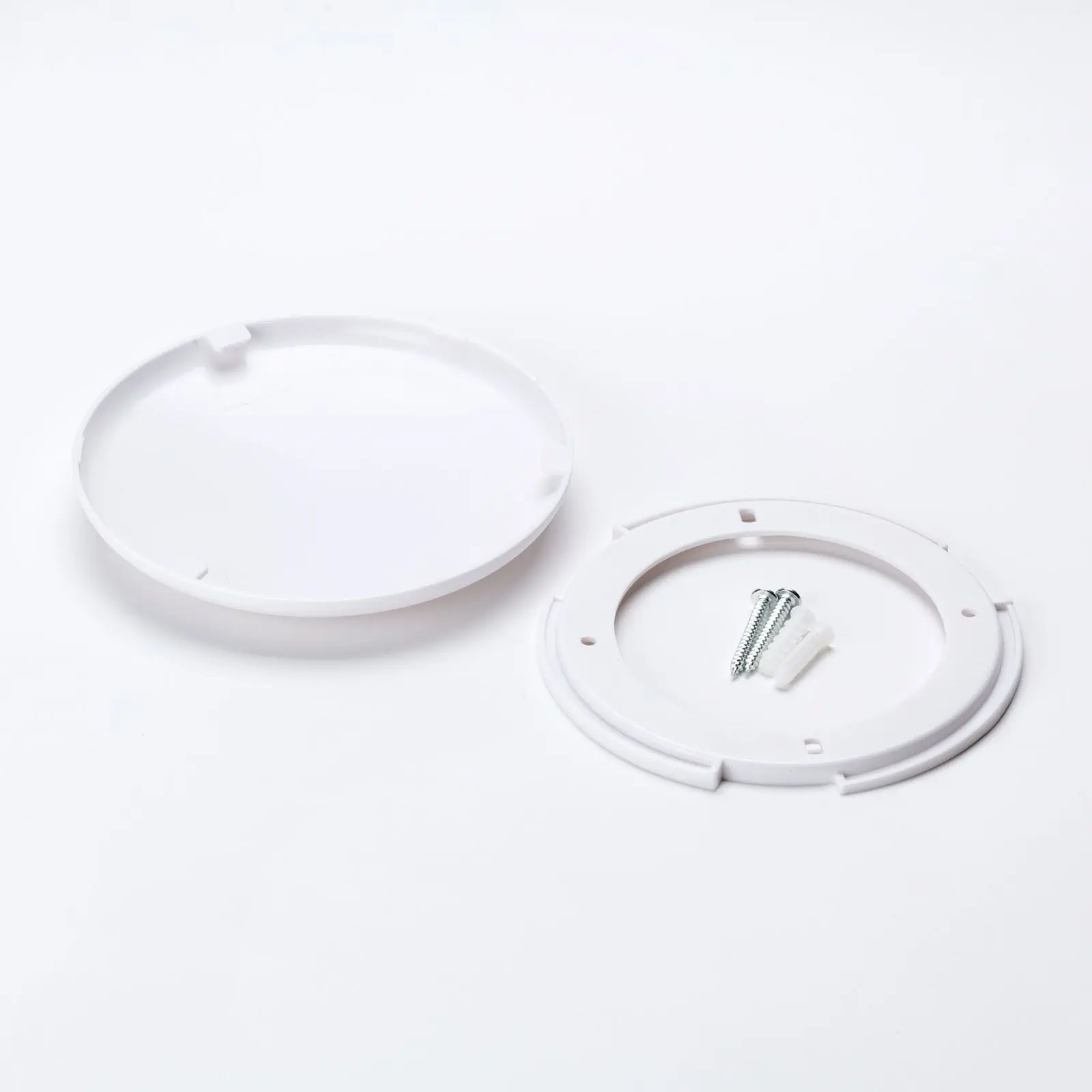 Plafonska rozeta distributera, Ø 135 mm, ravna, bela - 4