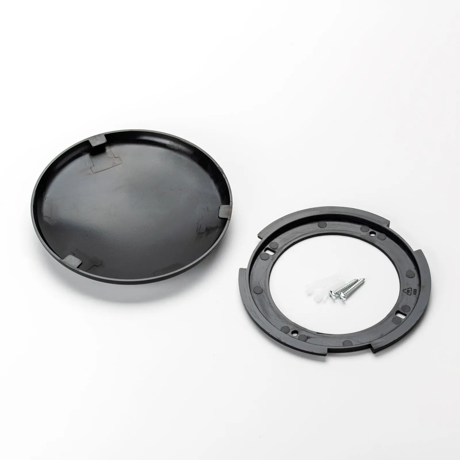 Set plafonskih rozeta distributera, 3 komada, Ø 135 mm, ravna, crna - 4