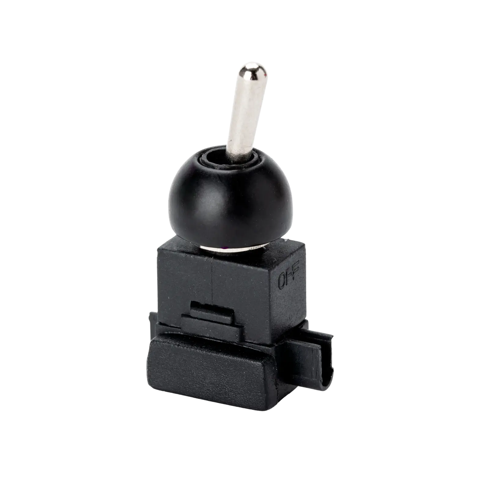 Ugradni prekidač sa polugom, Ø 12 mm, crni - 5