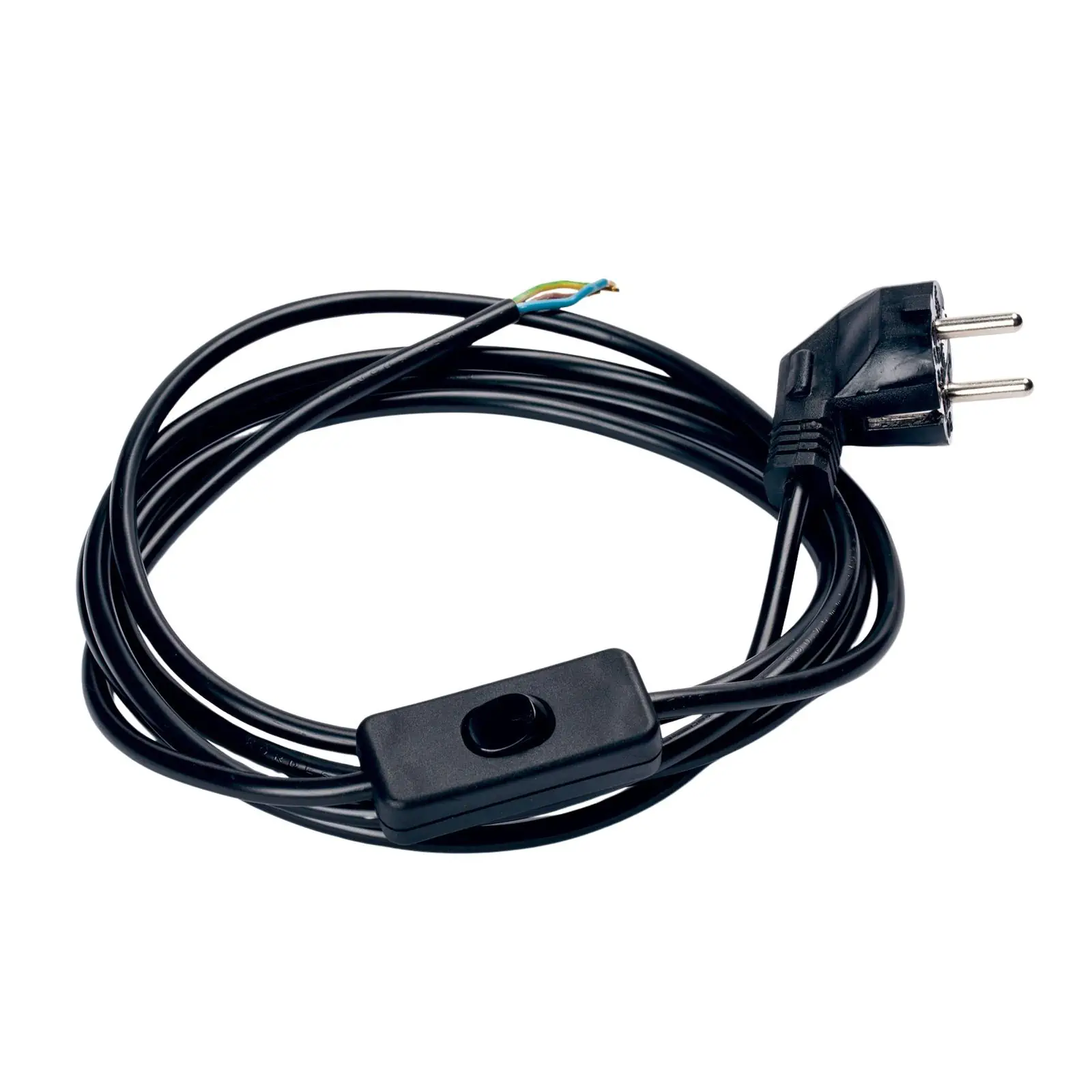 Priključni kabl 310/90 sa međuprekidačem, Schuko, crni - 2