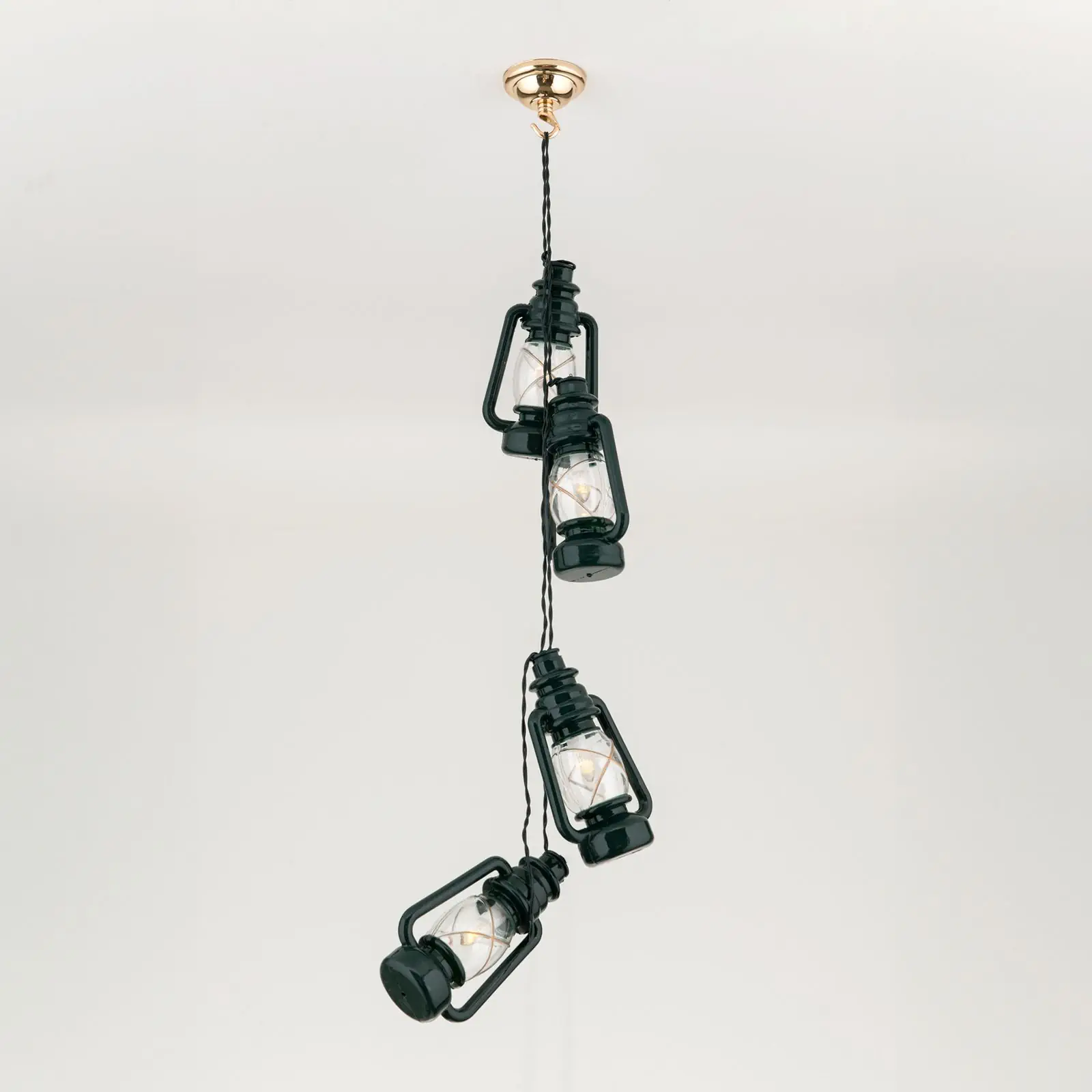 Plafonska rozeta sa kukama, Ø 66 mm, zlatna - 5