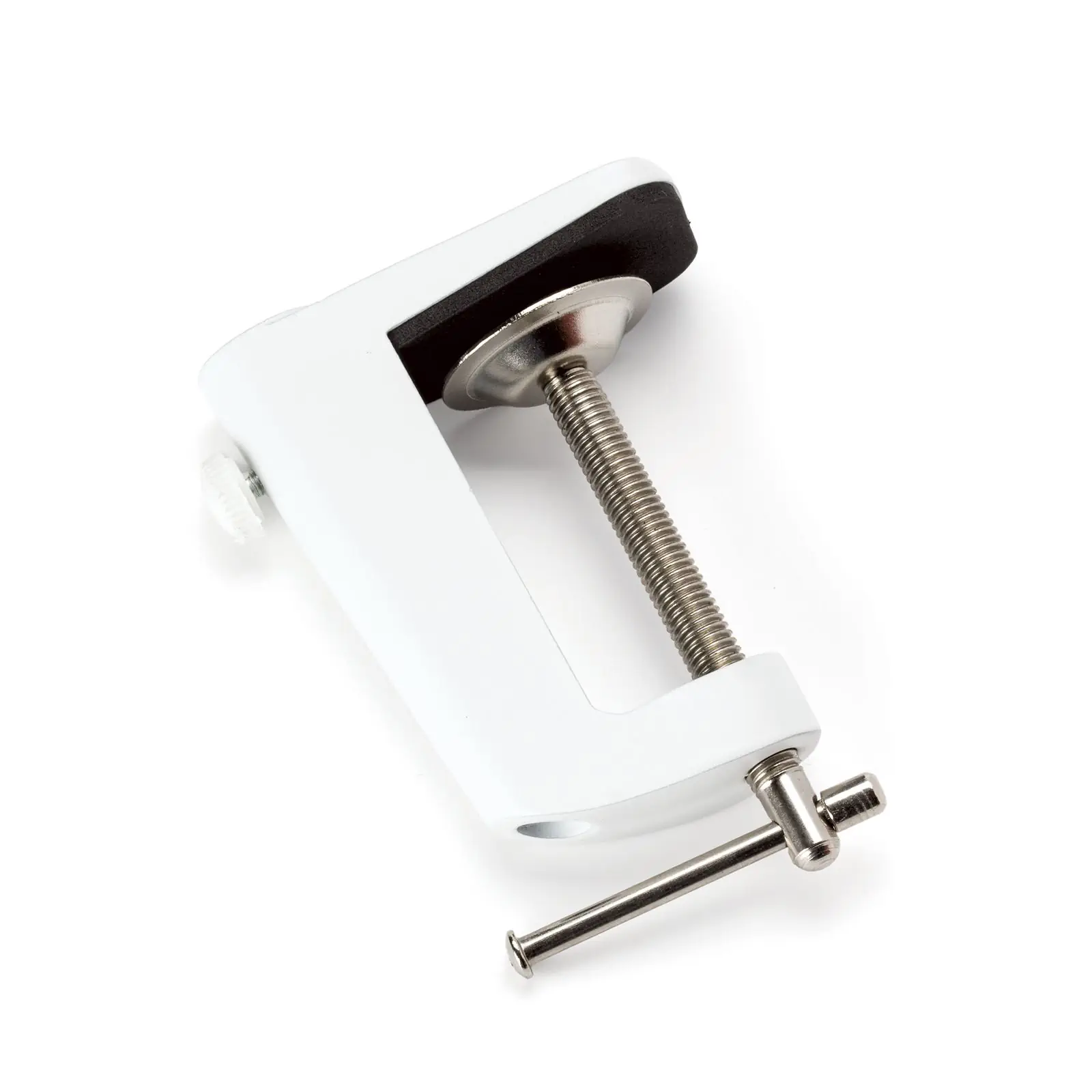 Stezna stona stega za lampe, bela/nikl