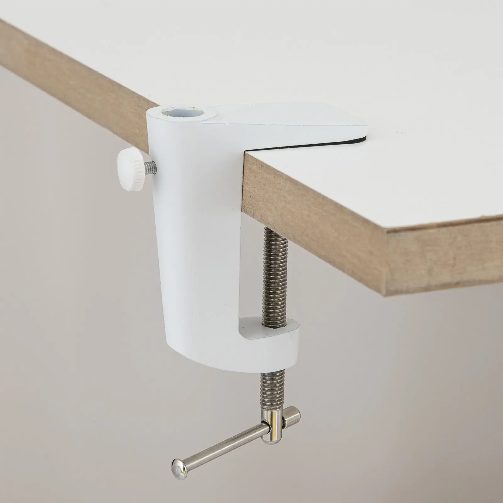 Stezna stona stega za lampe, bela/nikl - 2