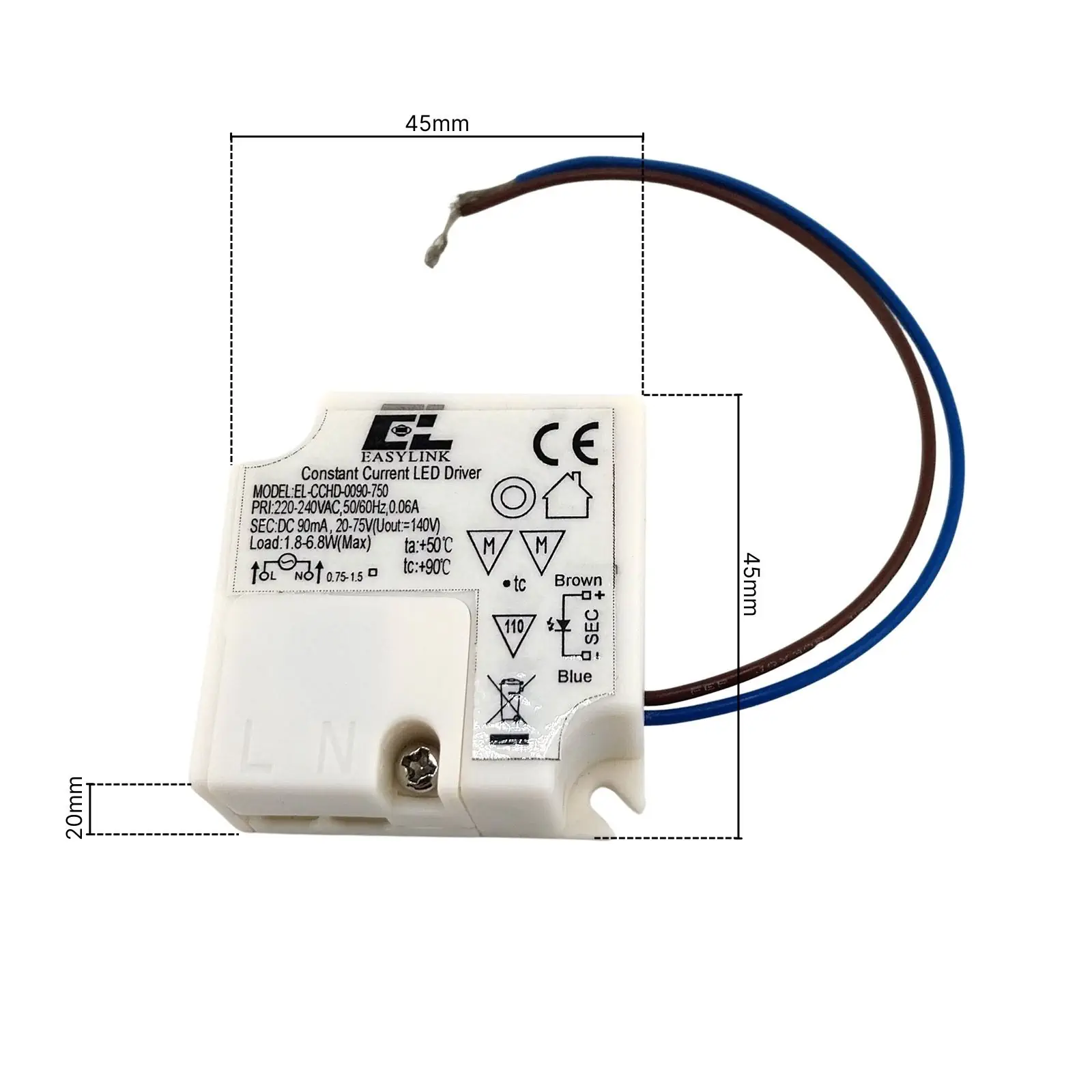 Drajver 6,8a EL-CCHD-0090-750, 90 mA, nije dimabilan - 2