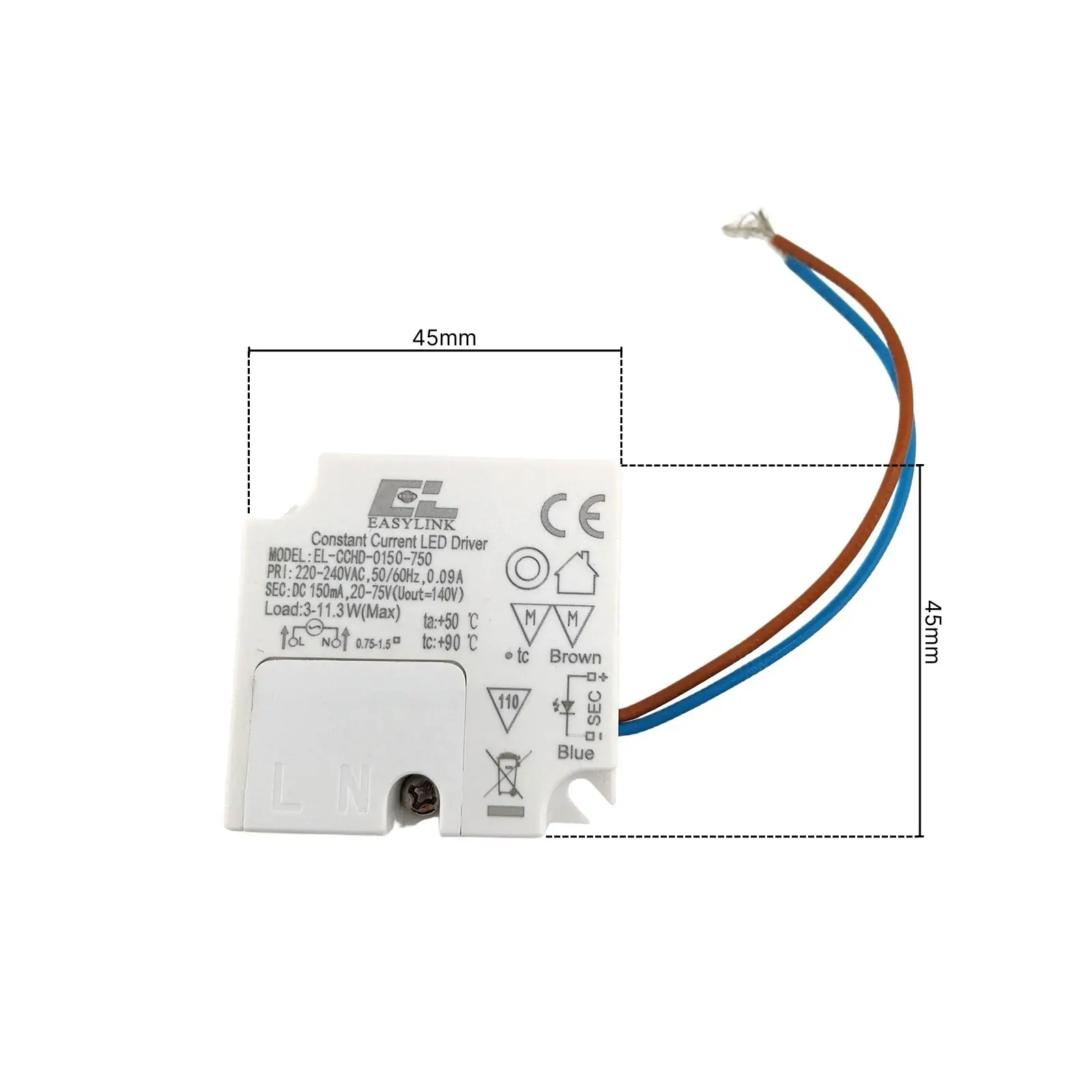 Drajver 11,3a EL-CCHD-0150-750, 150 mA, 11,3 W, nije dimabilan - 2