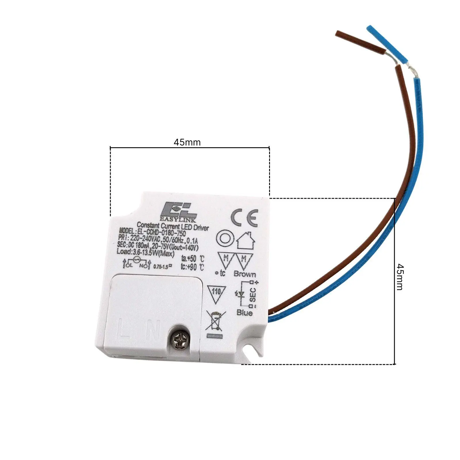 Drajver 13,5a EL-CCHD-0180-750, 180 mA, 13,5 W, nije dimabilan - 2