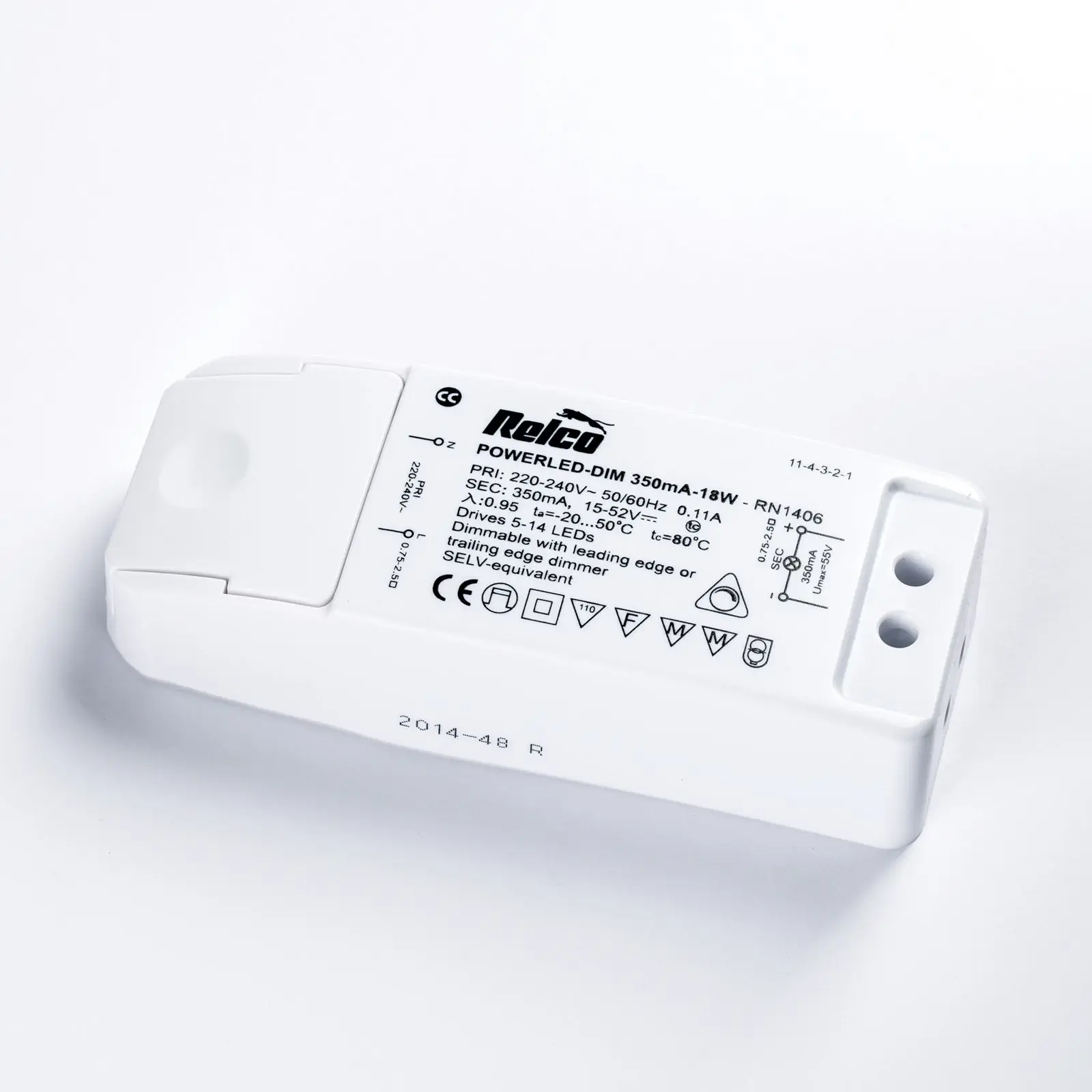 Drajver 18b RELCO POWERLED-DIM, 350 mA, 18 W, dimabilan - 1