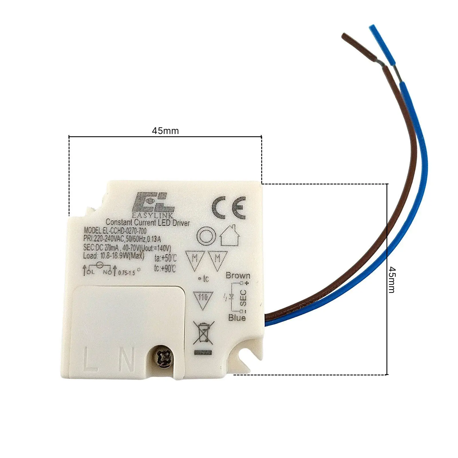 Drajver 18,9a EL-CCHD-0270-700, 270 mA, 18,9 W, nije dimabilan - 2