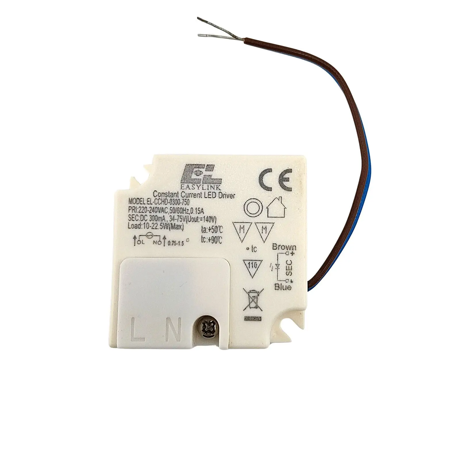 Drajver 22,5a EL-CCHD-0300-750, 300 mA, 22,5 W, nije dimabilan - 1