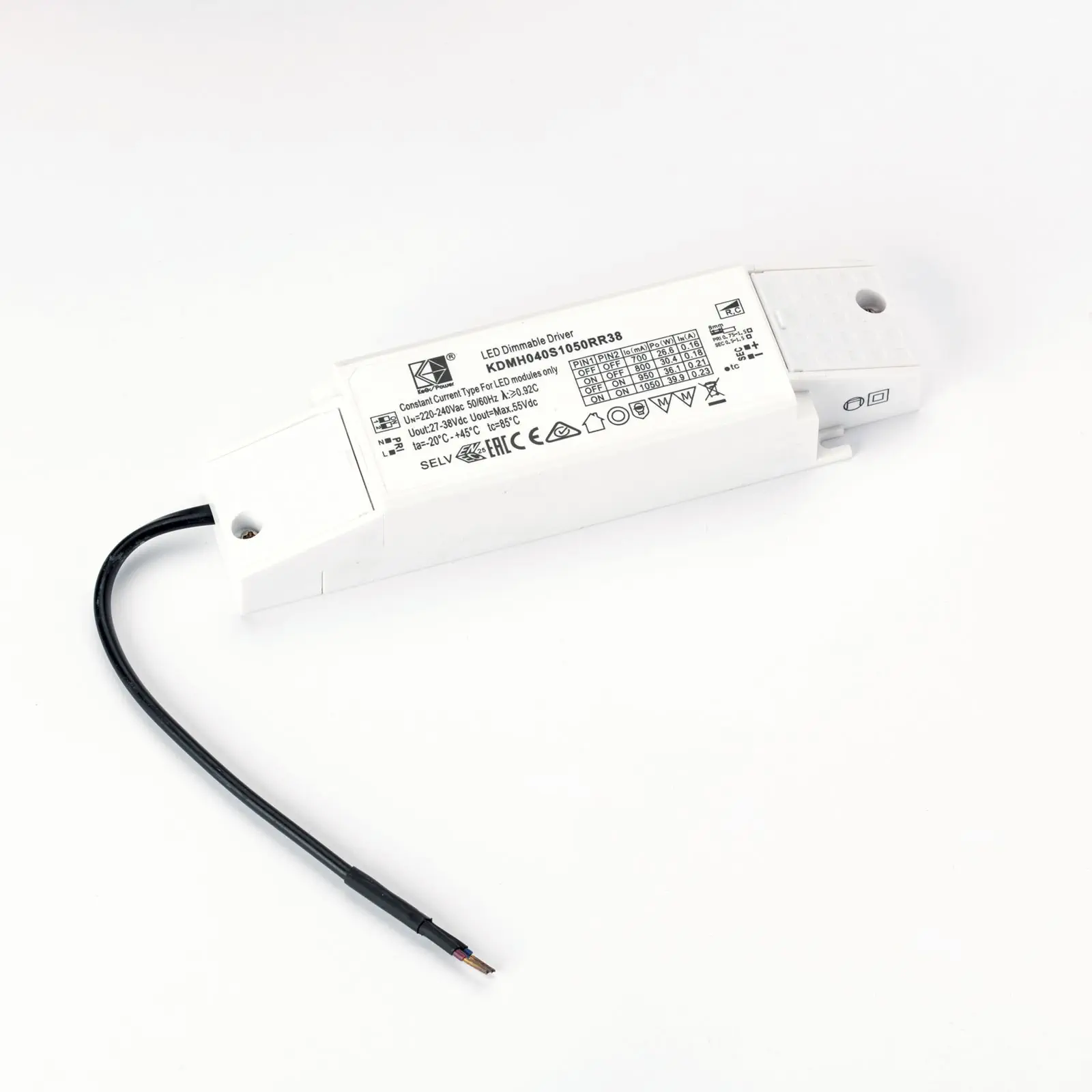 Drajver 40i KeGu KDMH040S1050RR38, 39,9 W, dimabilan - 1