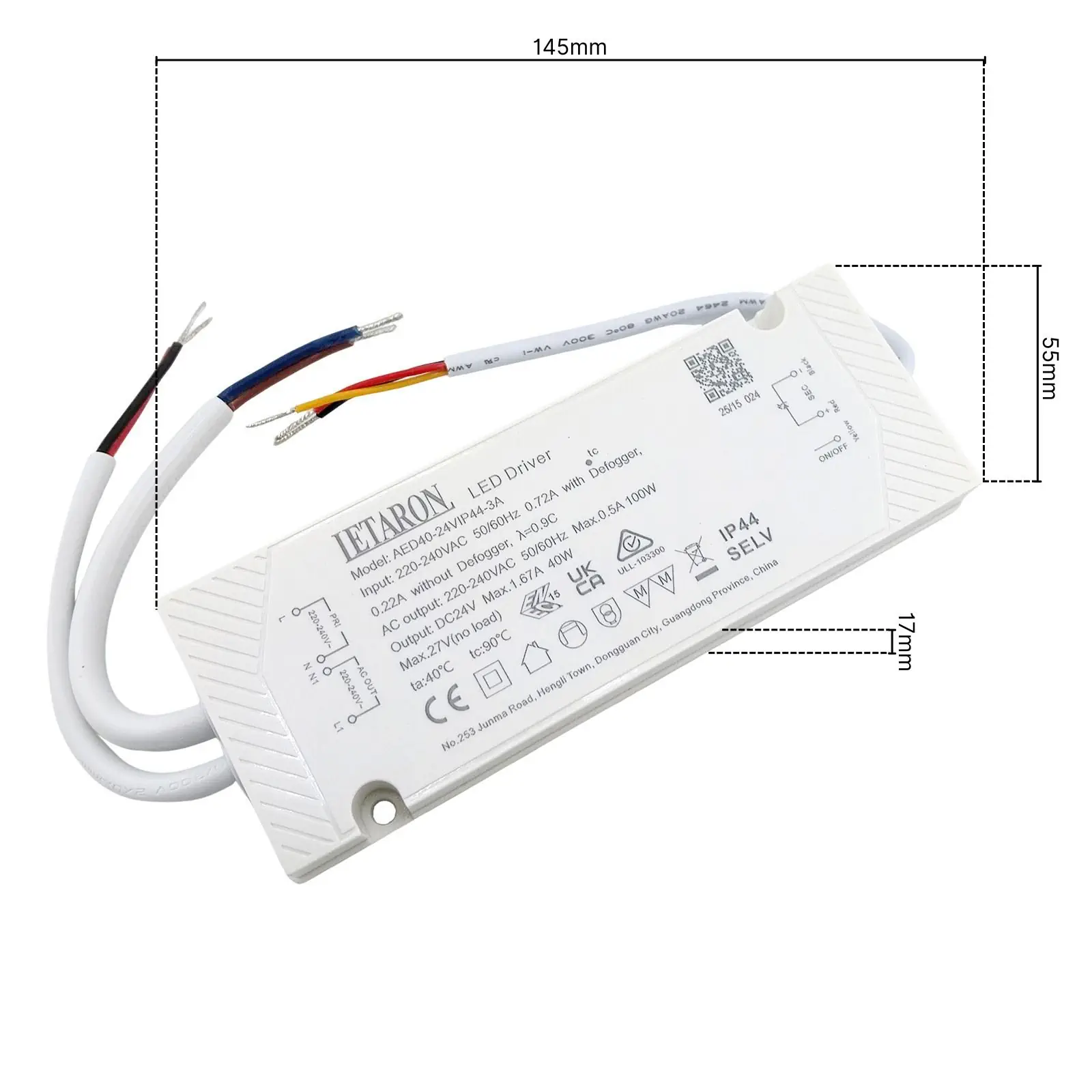 Drajver 40q Letaron AED40-24VIP44-3A, nije dimabilan - 2