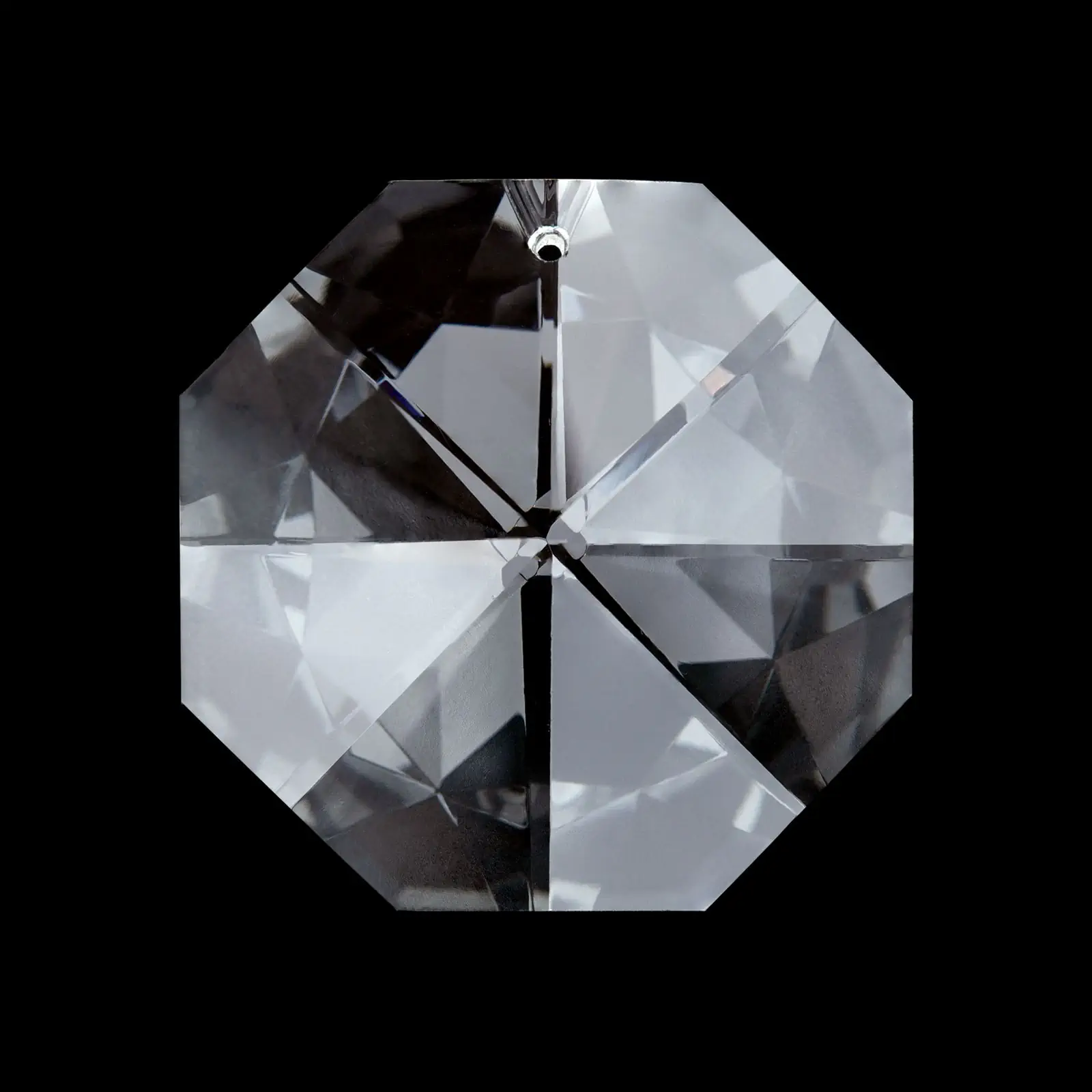 Kristal za luster – T oktagon, 1 rupa, olovno staklo, 22 mm - 2