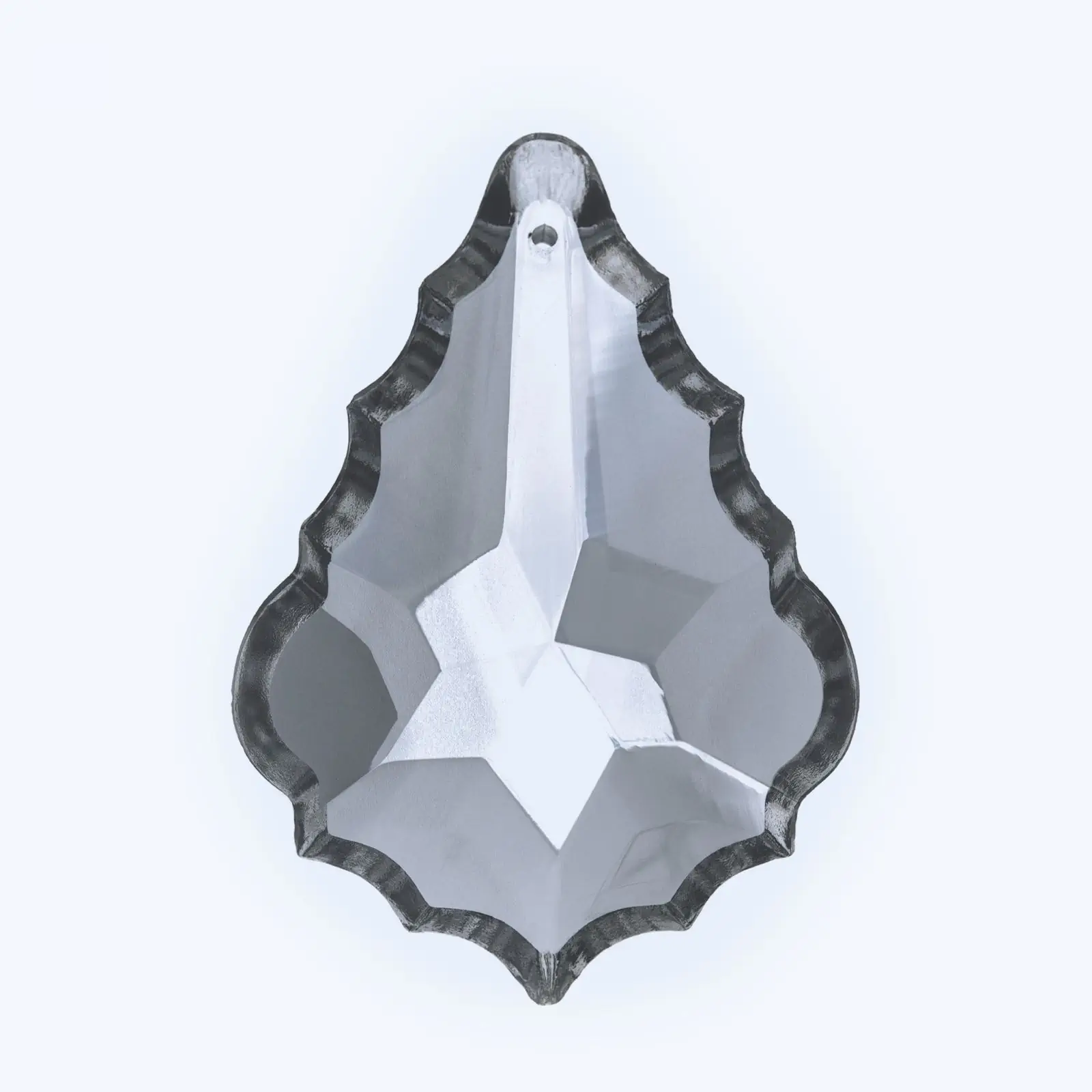 Viseći element za luster od olovnog stakla, 63x43 mm, providno