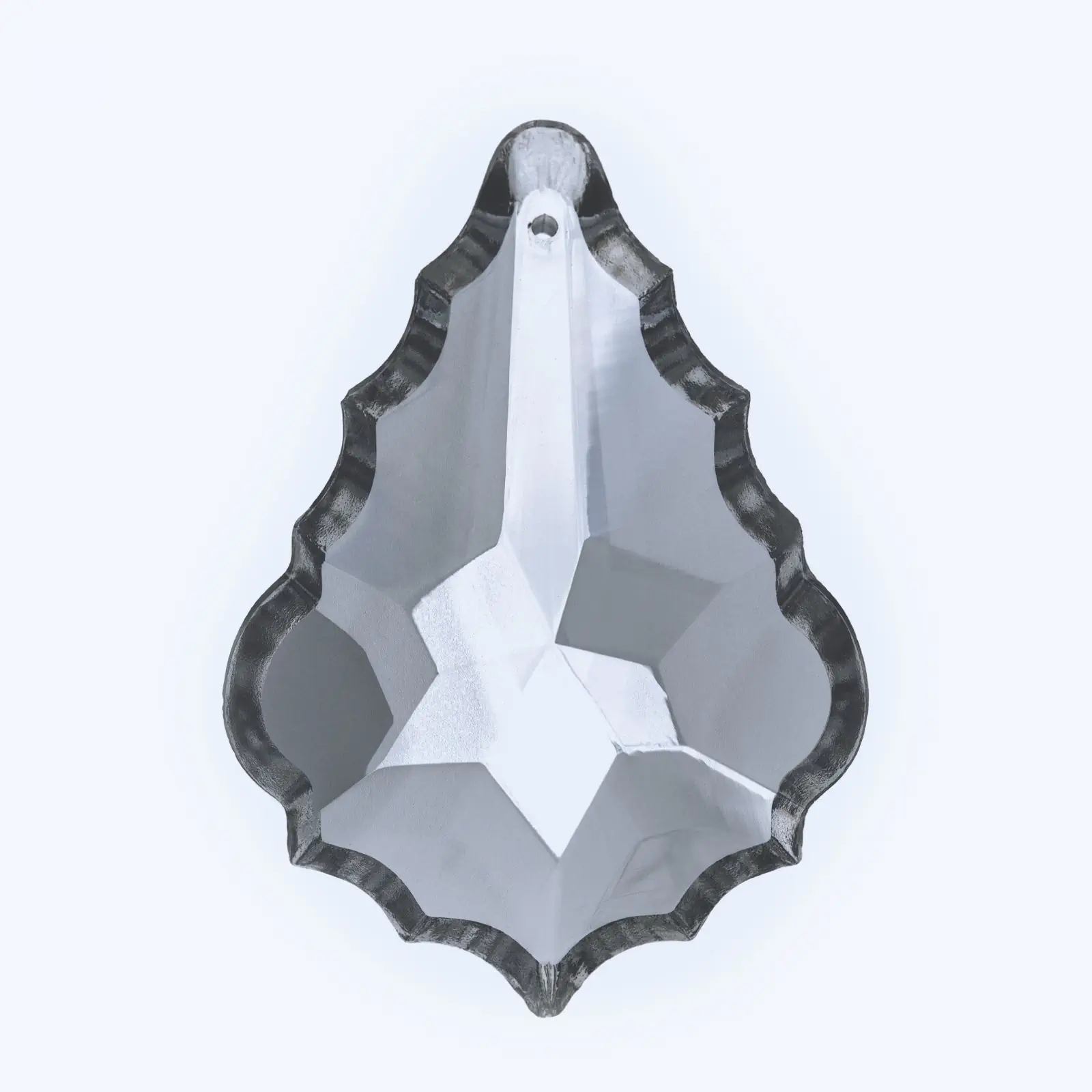 Viseći element za luster od olovnog stakla, 75x52 mm, providno