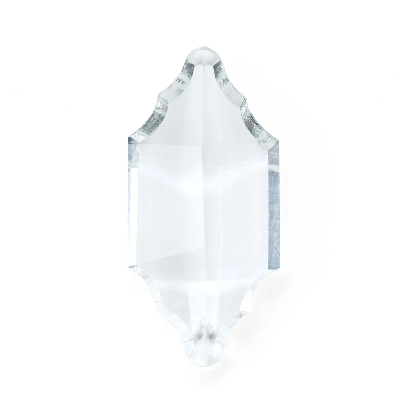 Kristal za luster od olovnog stakla, 63x30 mm, providno