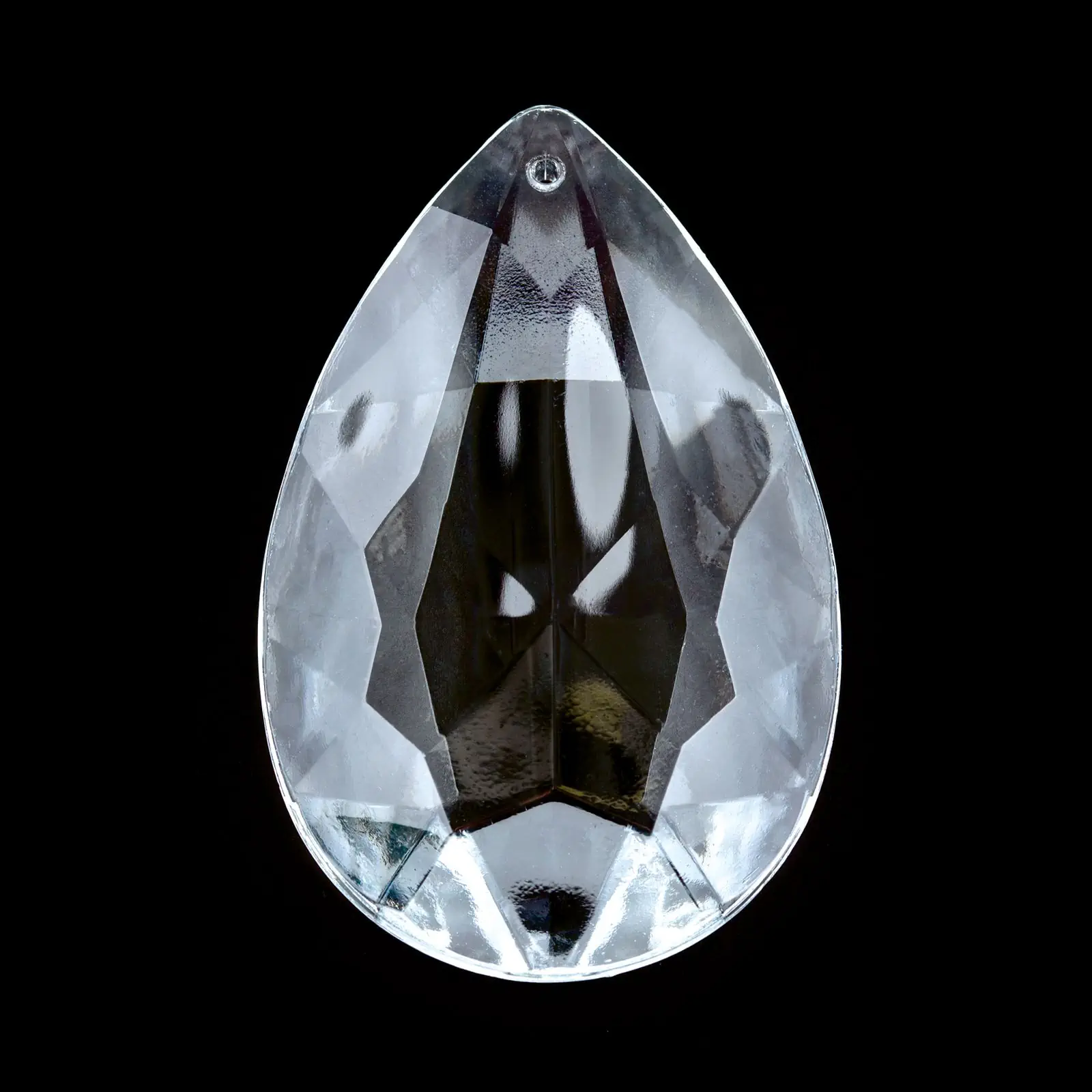 Stakleni privezak badem 28286, 51x32 mm, transparentno - 2