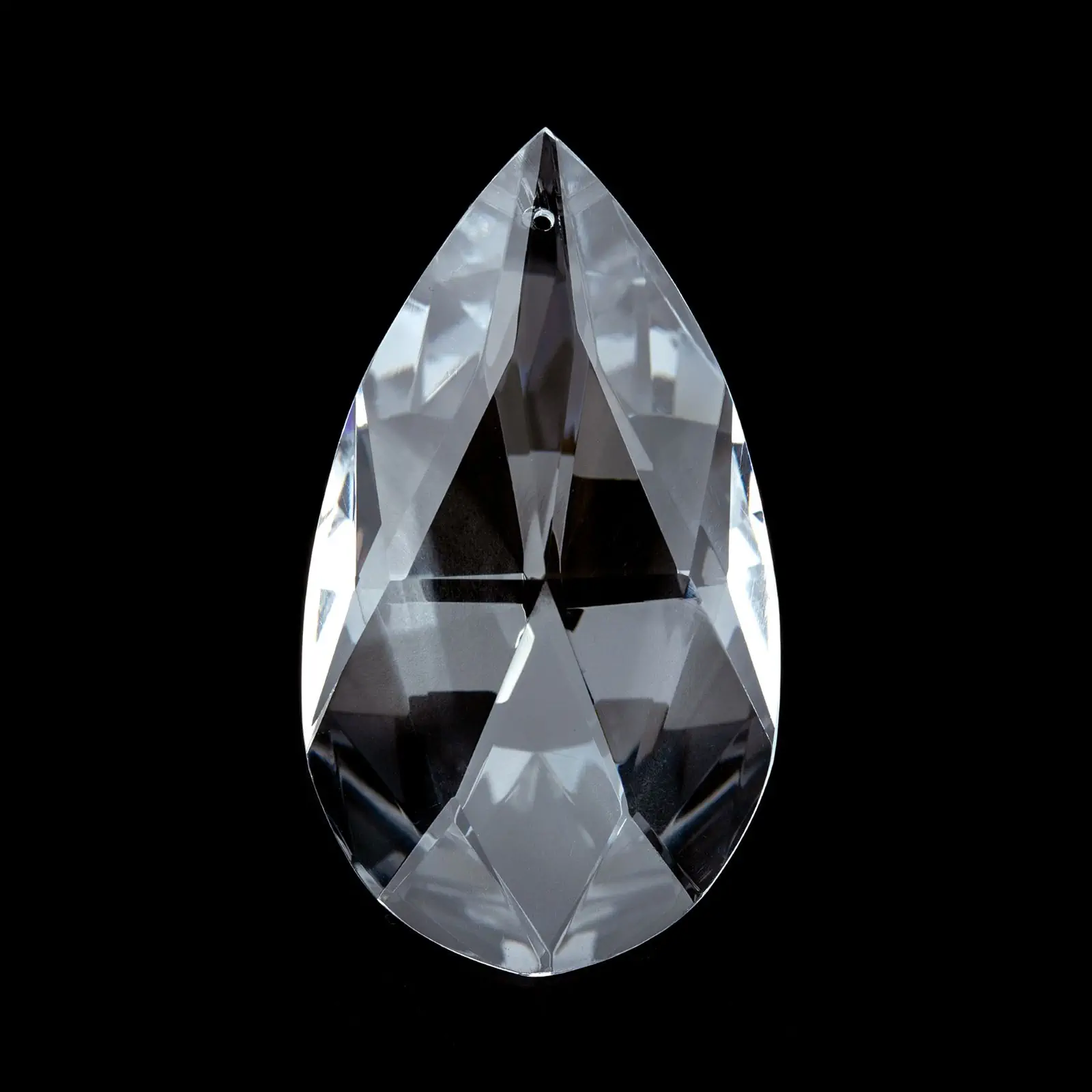 Kristal za luster – badem, 38 × 22 mm, transparentni - 2