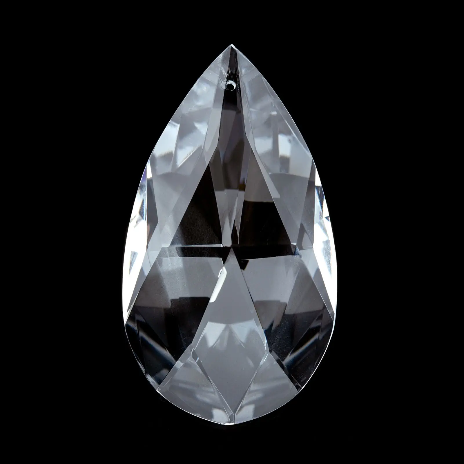 Kristal za luster – badem, 50 × 29 mm, transparentni - 2