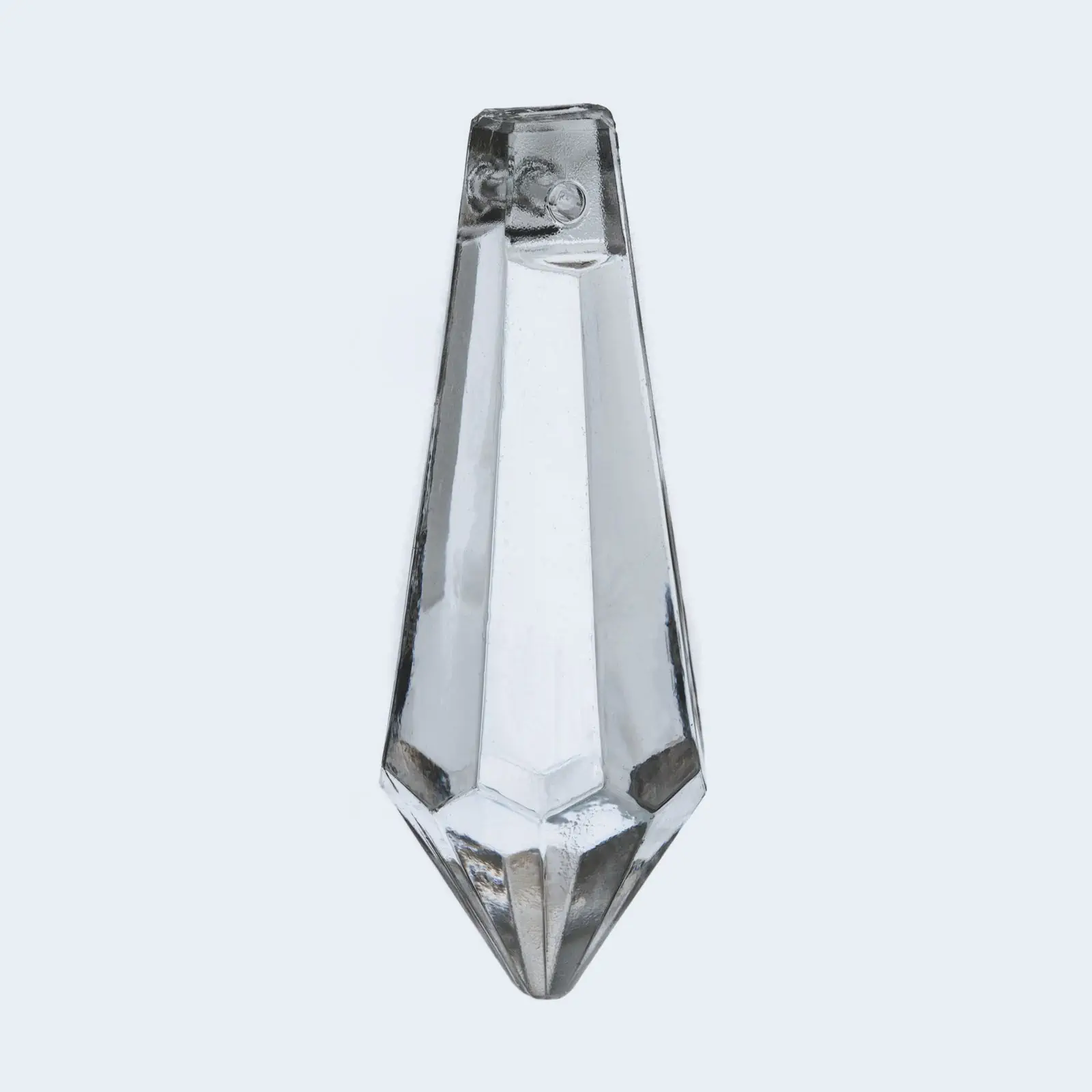 Stakleni privesak šiljasti kristal, presovano staklo, 38x16 mm