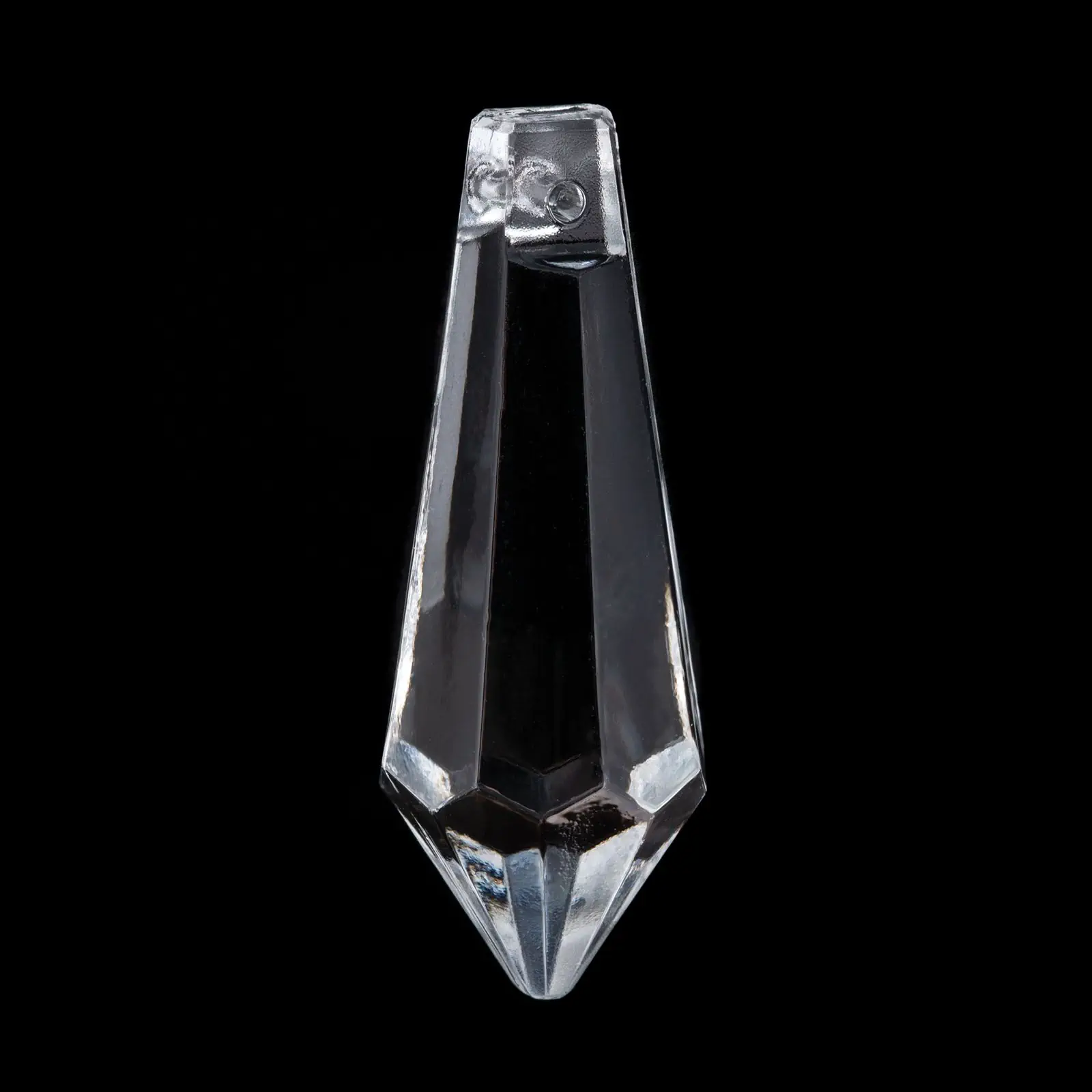 Stakleni privesak šiljasti kristal, presovano staklo, 38x16 mm - 2