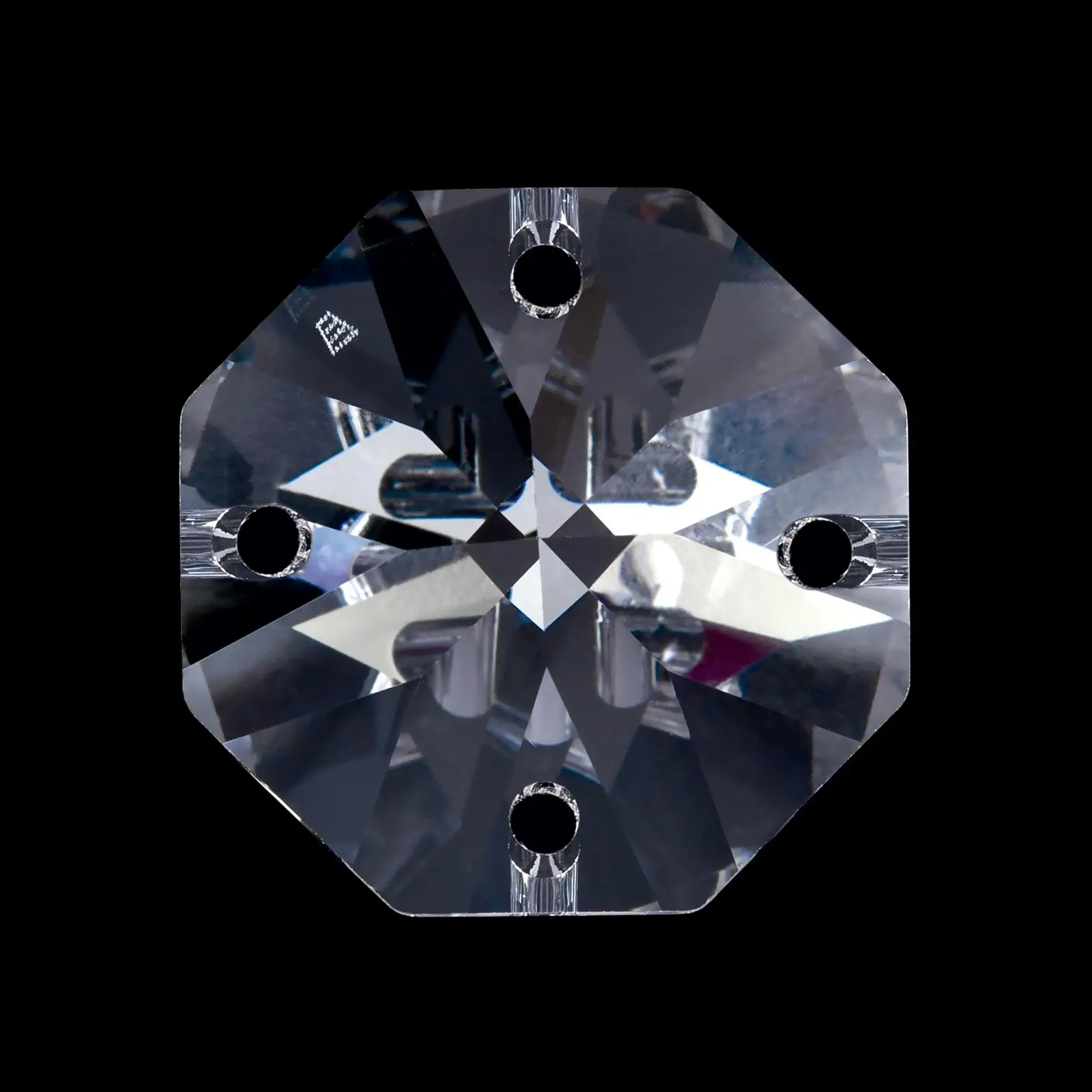 Kristal za luster – oktagon 8018 STRASS® Swarovski® Crystal, 4 rupe, 18 mm, transparentni - 2