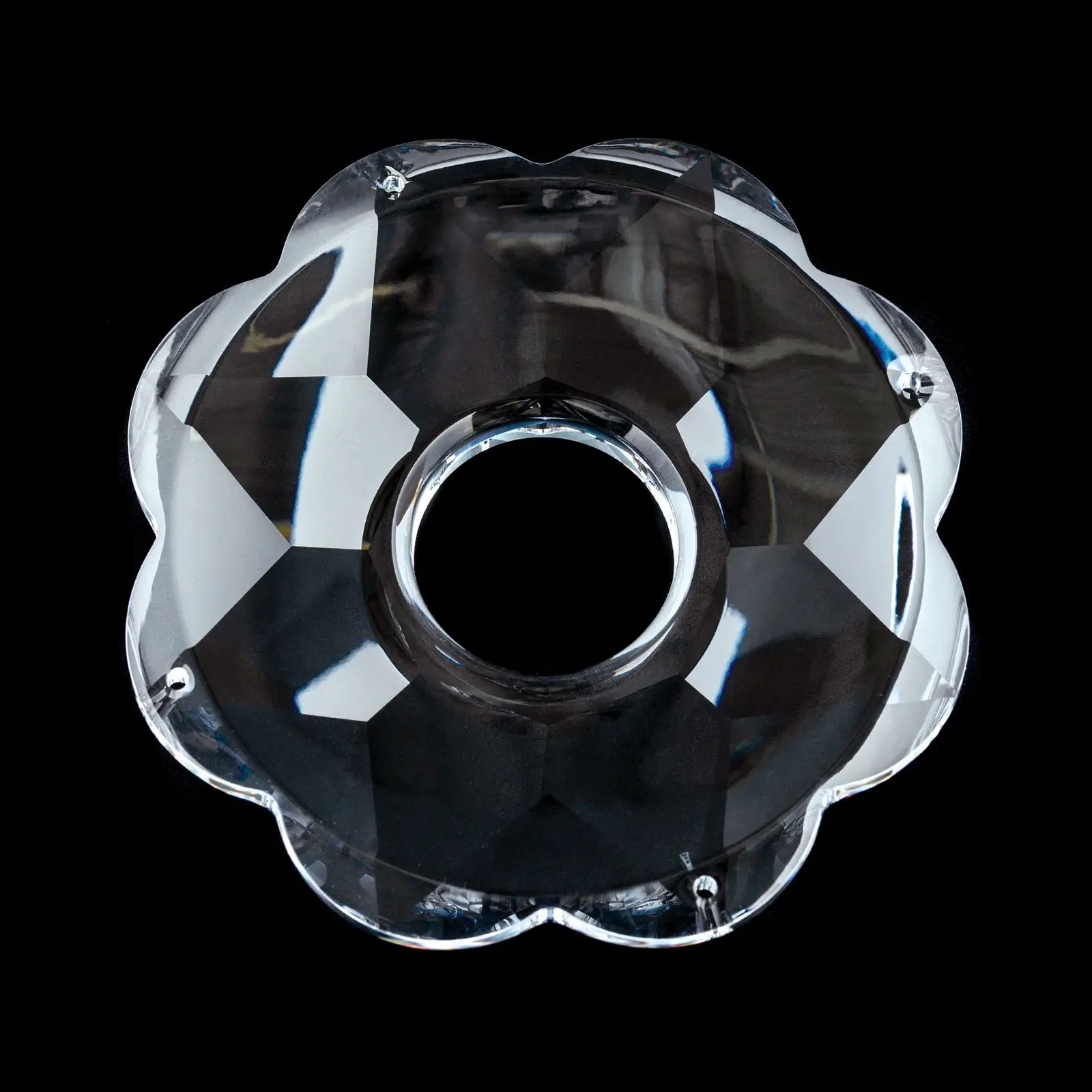 Bobeš STRASS® Swarovski® kristal, 90 mm, 4 otvora, providan - 2