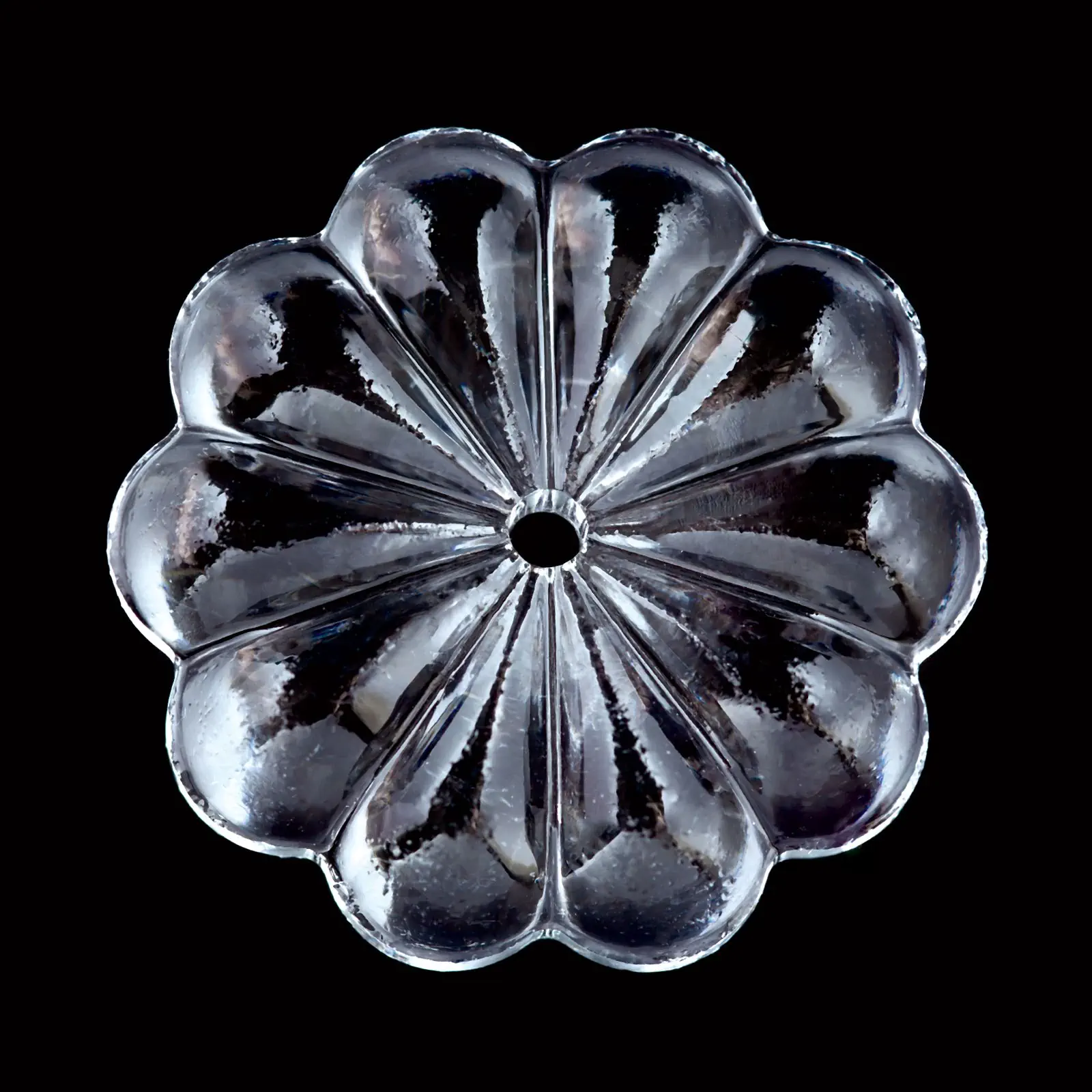 Kristalna rozetna, 25mm, transparentna - 2