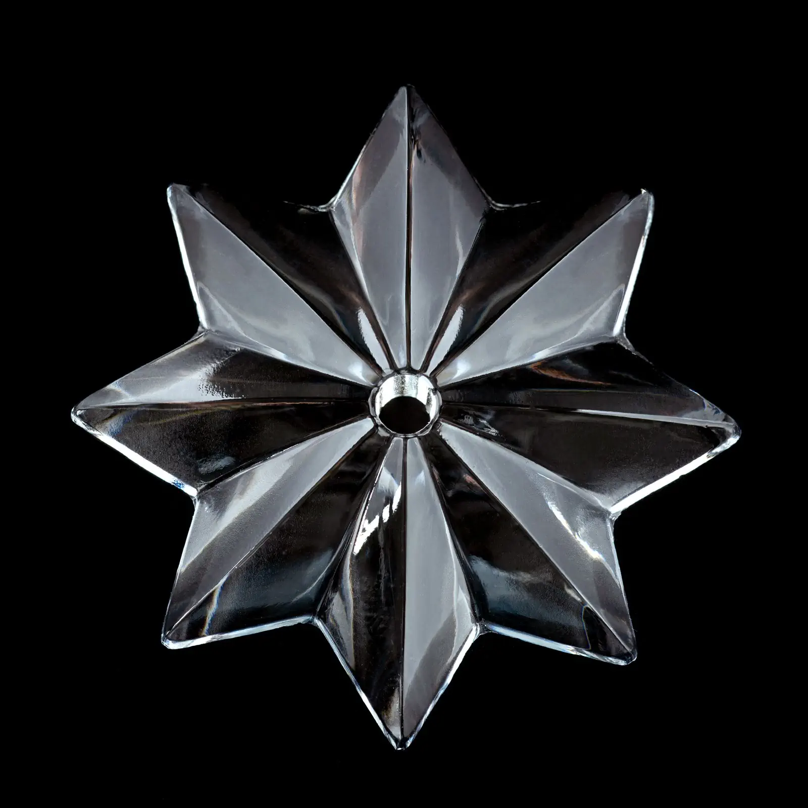 Kristal za luster – zvezda, 45 mm, transparentna - 2