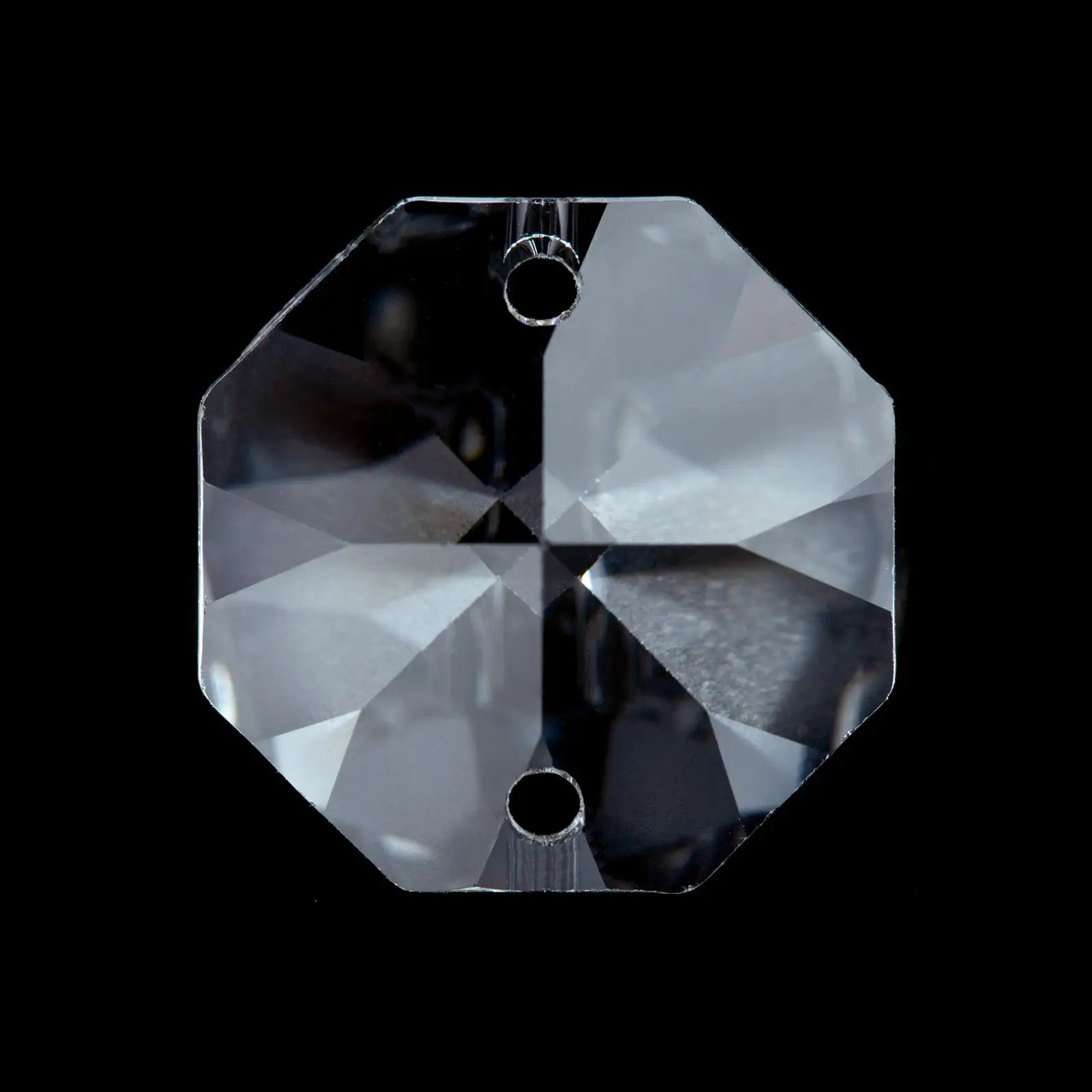 Kristal za luster – oktagon SCHÖLER CRYSTAL®, 2 rupe, 16 mm - 2