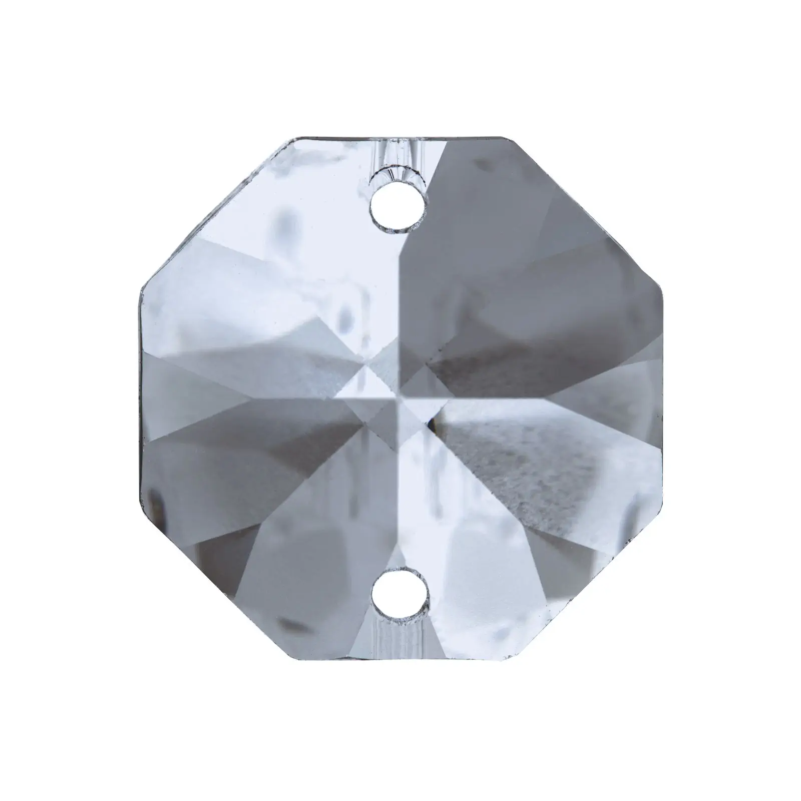 Kristal za luster – oktagon SCHÖLER CRYSTAL®, 2 rupe, 18 mm - 1