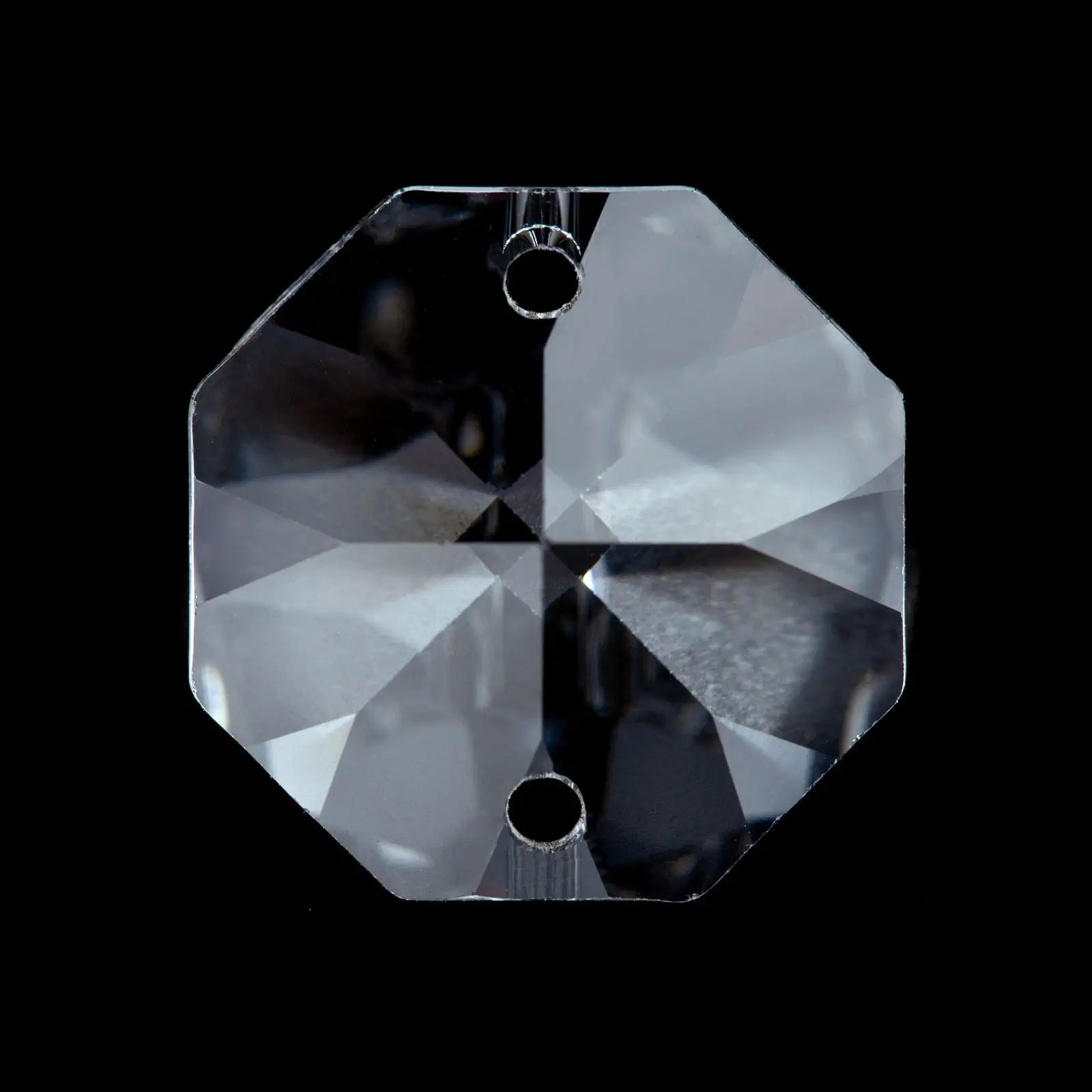 Kristal za luster – oktagon SCHÖLER CRYSTAL®, 2 rupe, 18 mm - 2