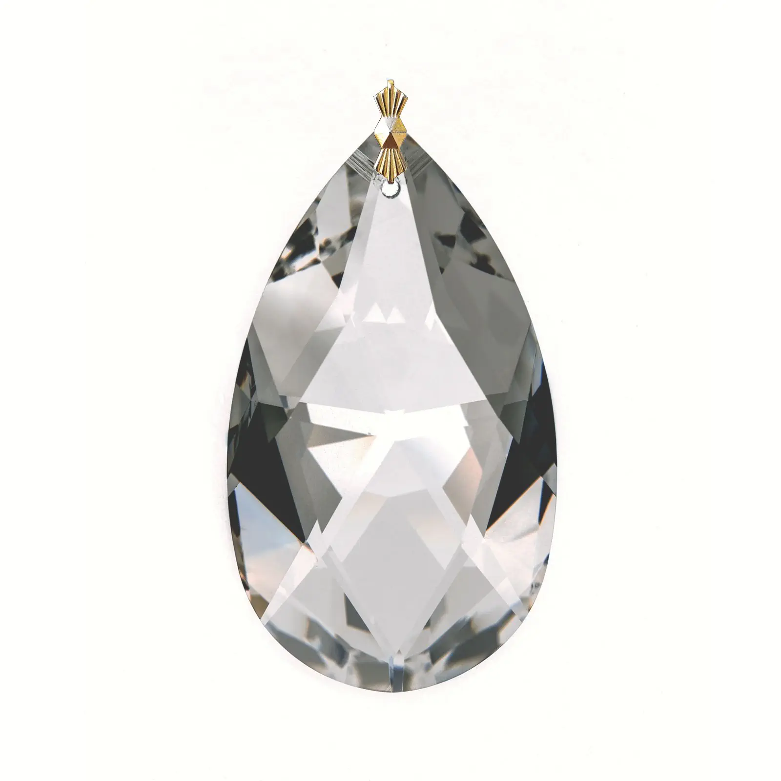 Kristal za luster – badem, 1670/50, transparentni