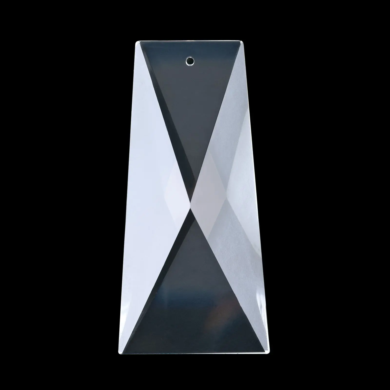 Kristal za luster – kosi kamen, 1 rupa, 63 × 30 mm - 2