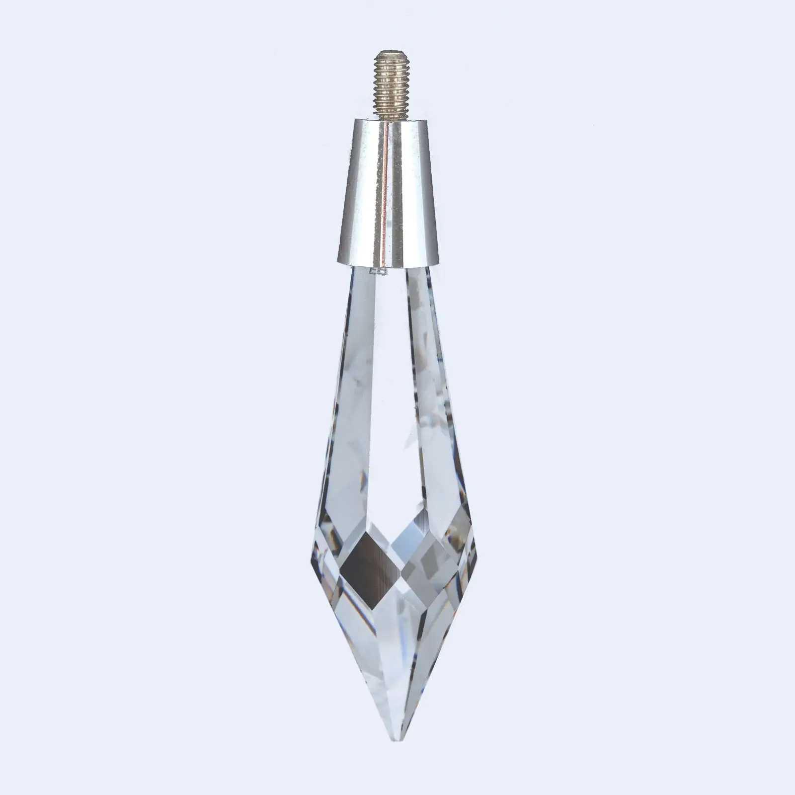 Kristal za luster – šiljati kristal STRASS® Swarovski® Crystal sa rotatorom, 50 × 14 mm, transparentni, hrom