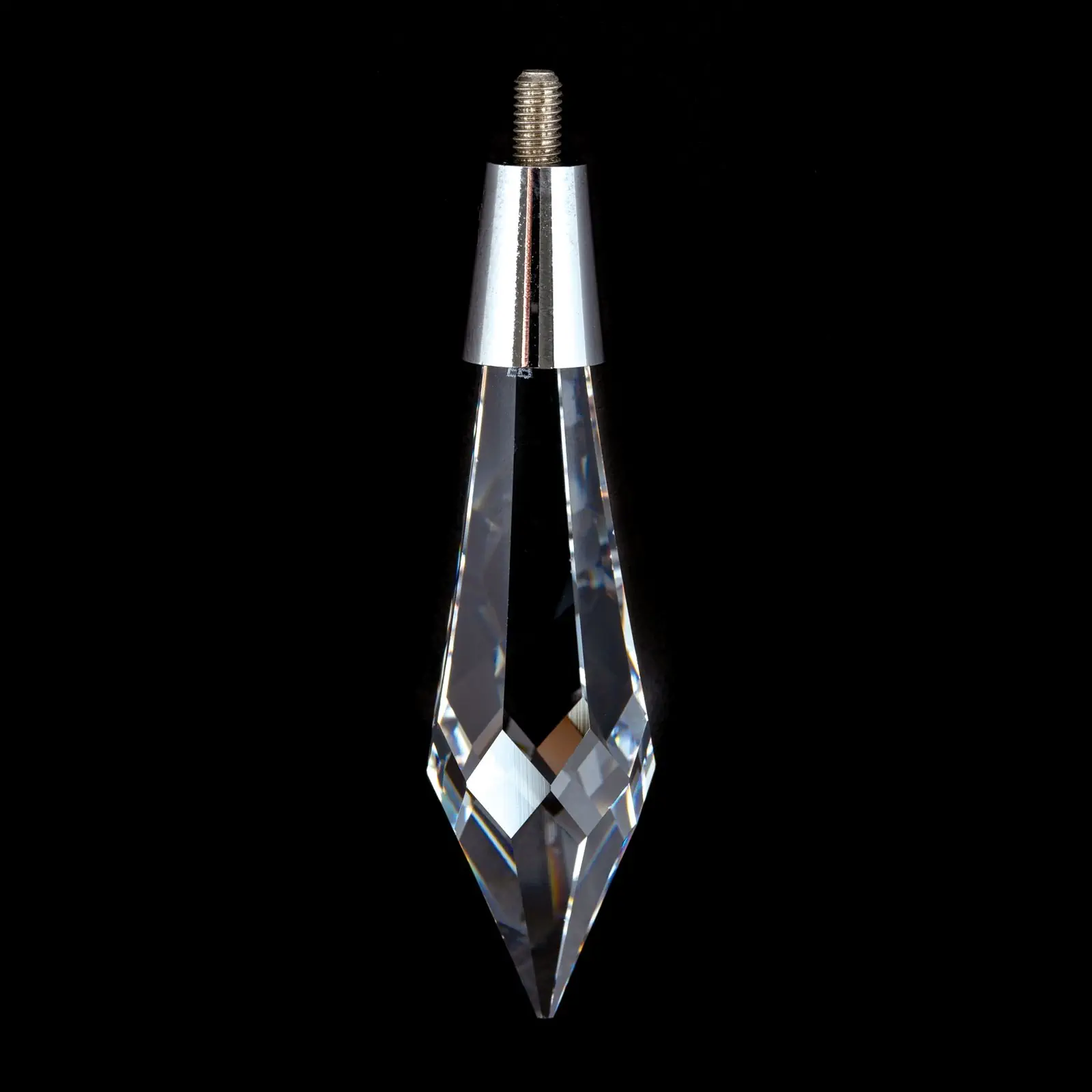 Kristal za luster – šiljati kristal STRASS® Swarovski® Crystal sa rotatorom, 50 × 14 mm, transparentni, hrom - 2