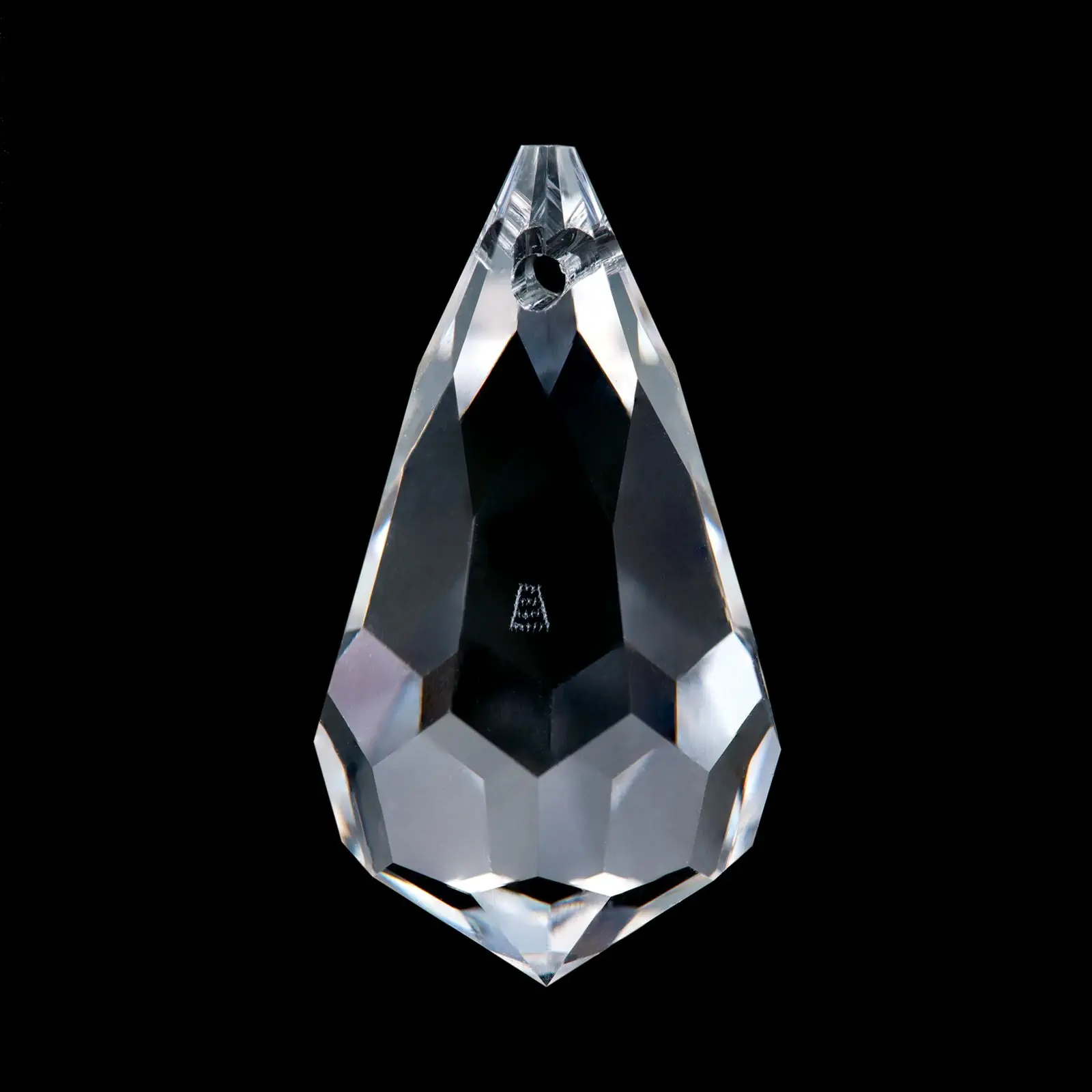 Kristal za luster – visak, 20 × 12 mm, transparentni - 2