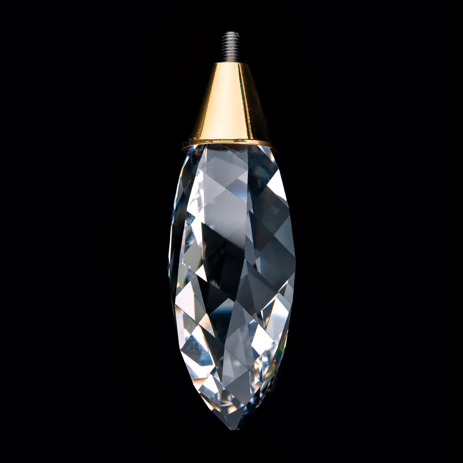 Kristal za luster – tvister sa rotatorom, 50 × 18 mm, zlato - 2