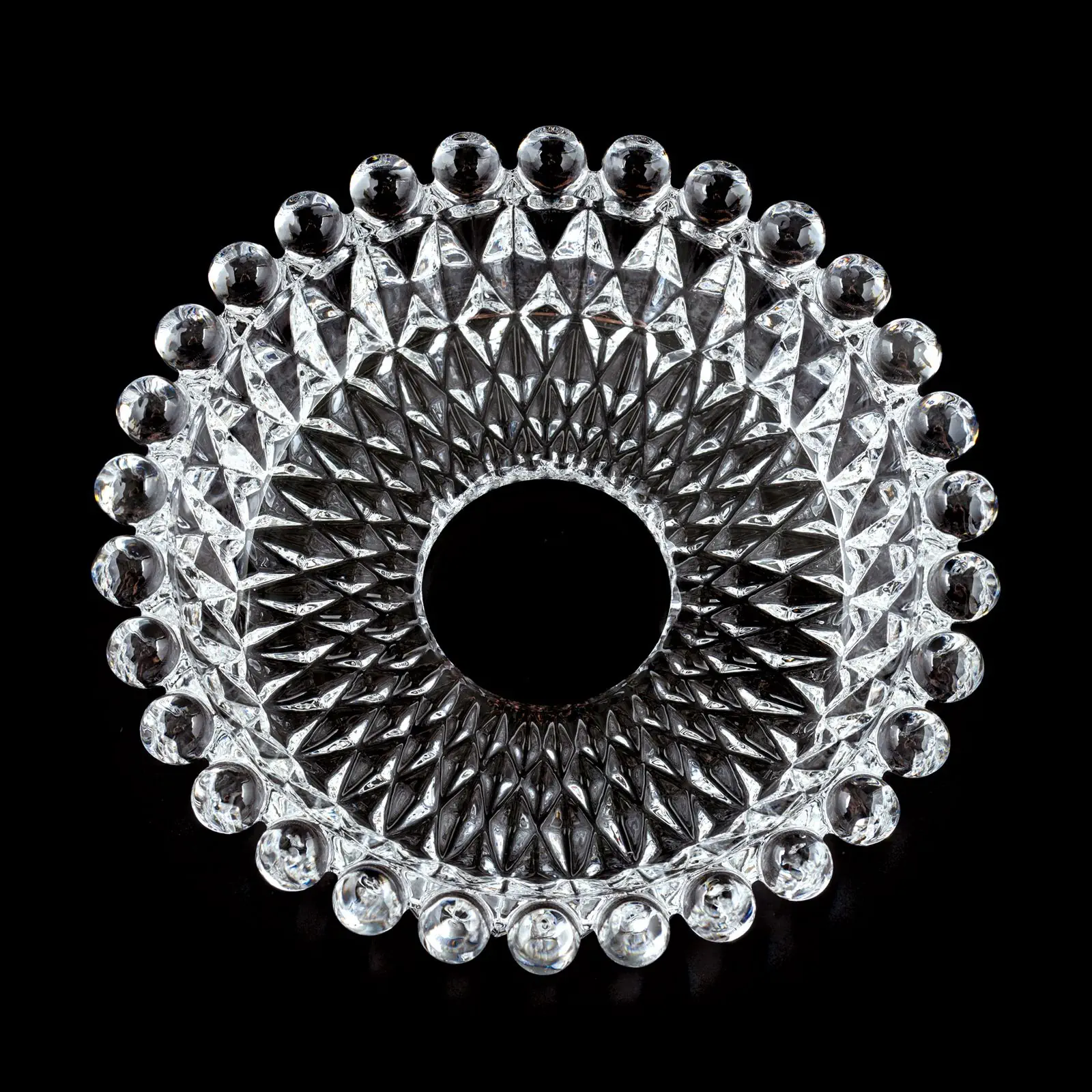 Stakleni bobeche, rupa 26 mm, providno - 2