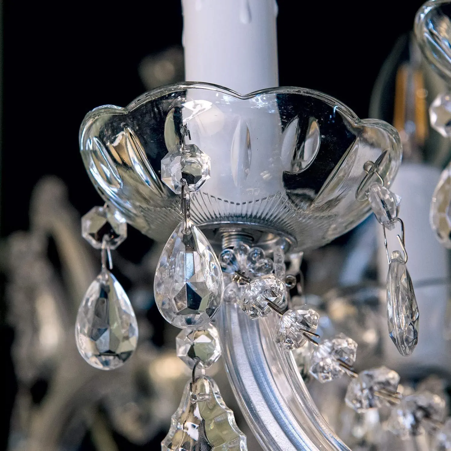 Stakleni bobeche 2243 bez kristala, rupa=26 mm - 3