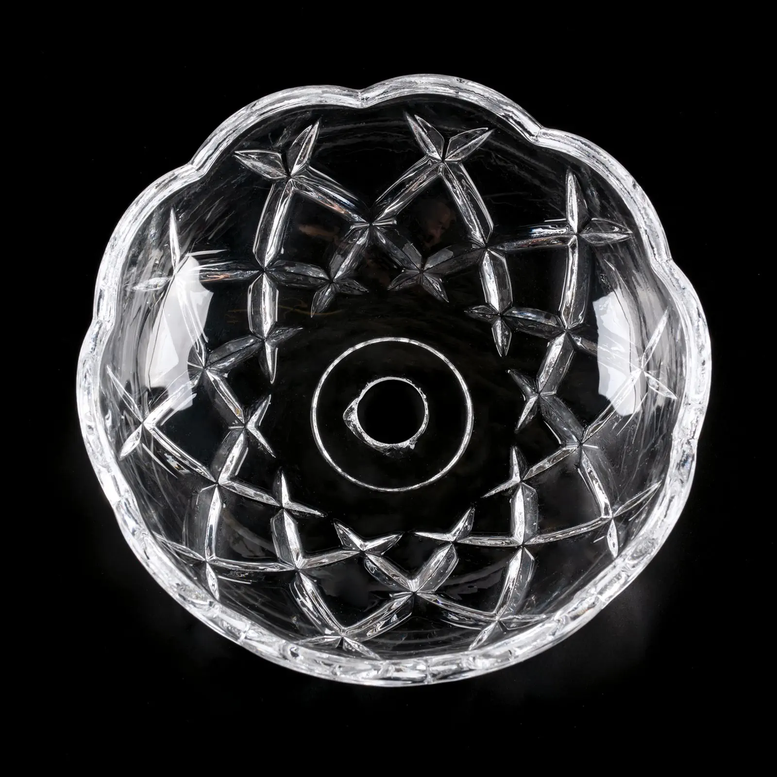 Stakleni bobeche sa rupom u sredini, Ø 120 mm, rupa 13 mm - 2