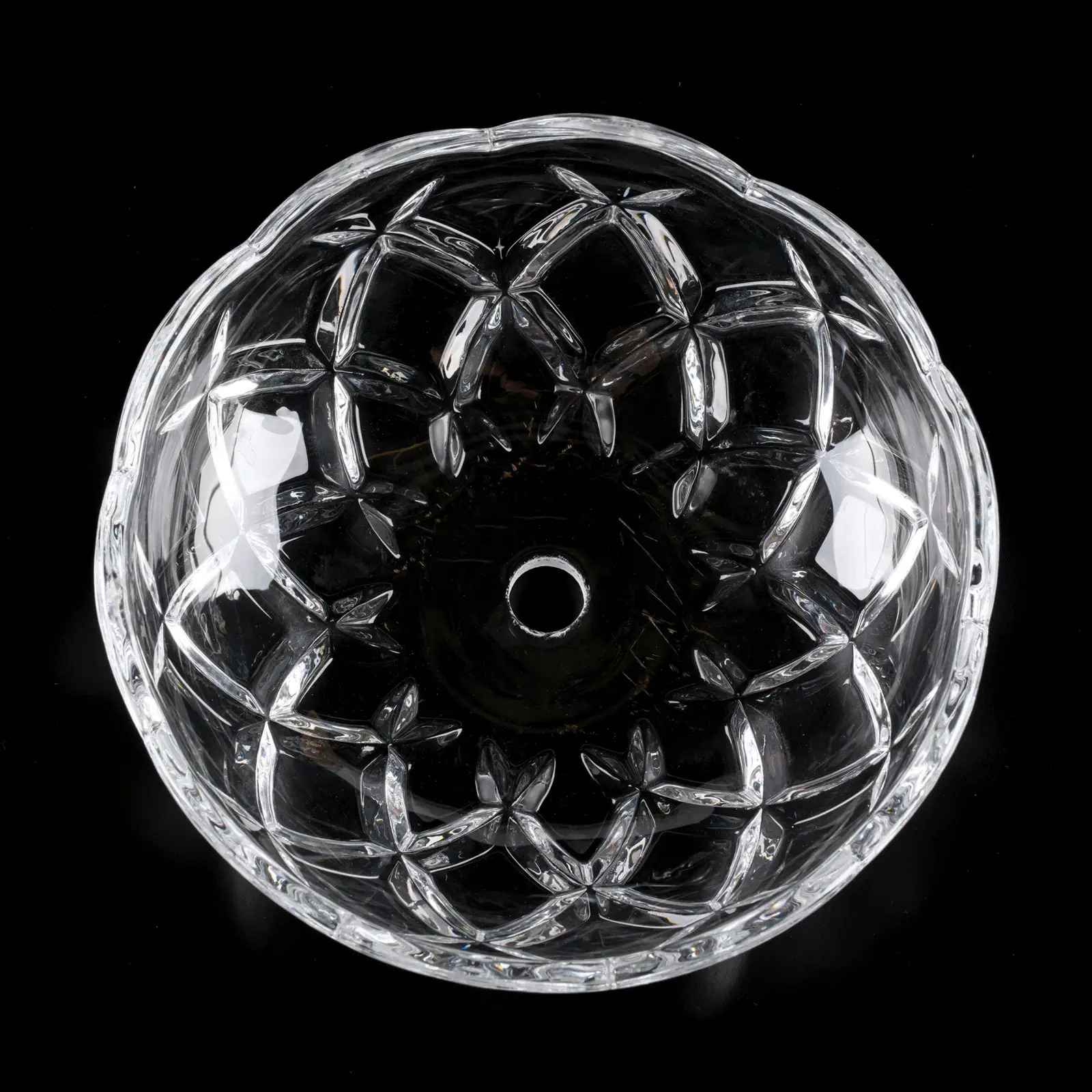 Stakleni bobeche sa rupom u sredini, Ø 150 mm, rupa 13 mm - 2