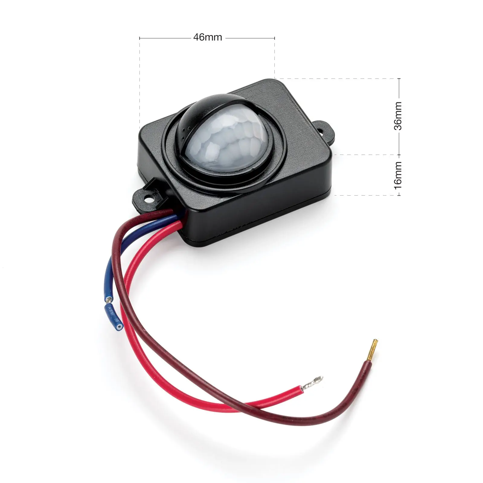 Senzor pokreta za ugradnju, crni, LM100W/LED50W - 2